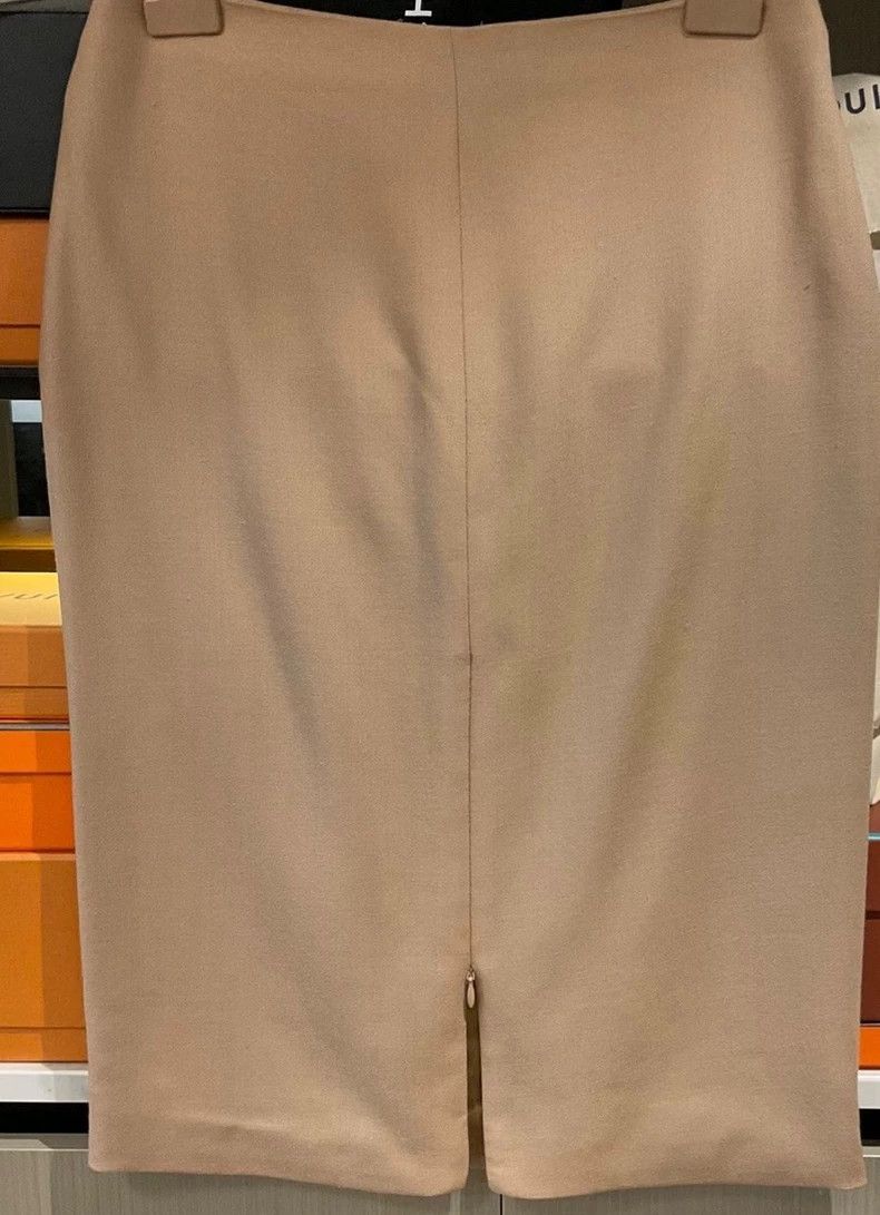 The Row The Row Wool Midi Skirt Beige - dmc Size US 26 / EU 42 - 1 Thumbnail