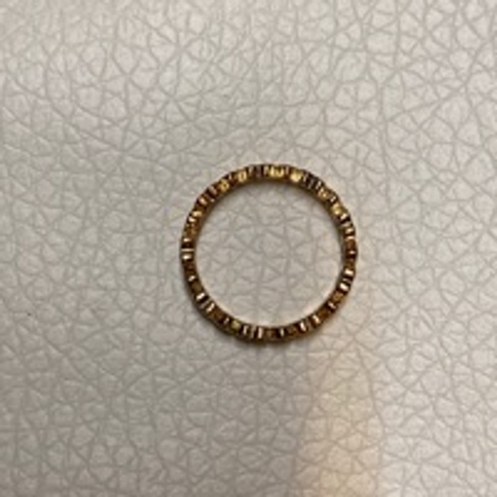 Vintage Vintage Heart Band Ring Interlocking Gold Tone Design Size 8 Size ONE SIZE - 5 Thumbnail