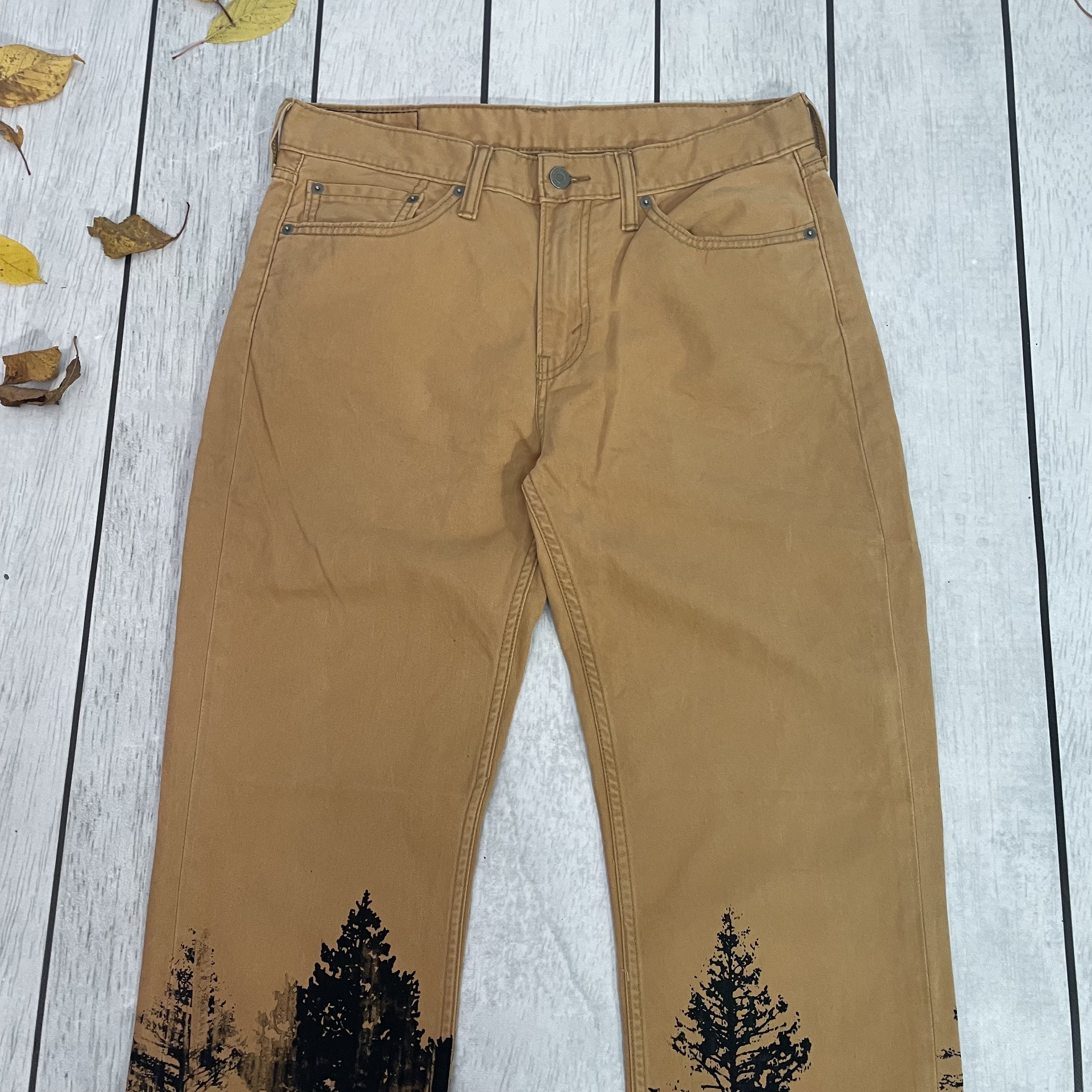 Levi's Custom Levi's art 1of1 forest tree nature flora opium y2k Size US 34 / EU 50 - 10 Thumbnail