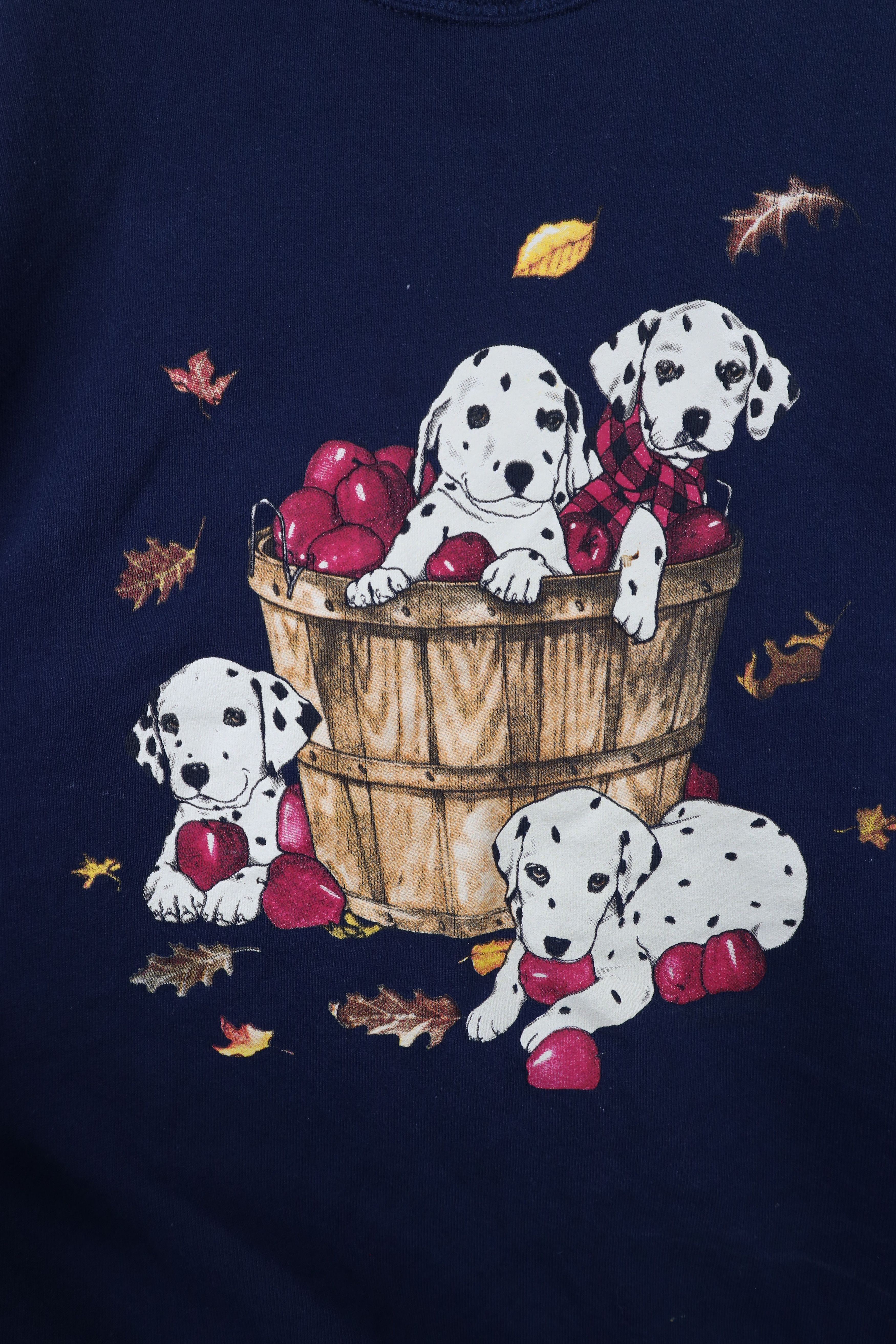 Vintage Vintage 90s Apple Orchard Dalmatian Dog Puppy Sweatshirt Size XL / US 12-14 / IT 48-50 - 4 Thumbnail