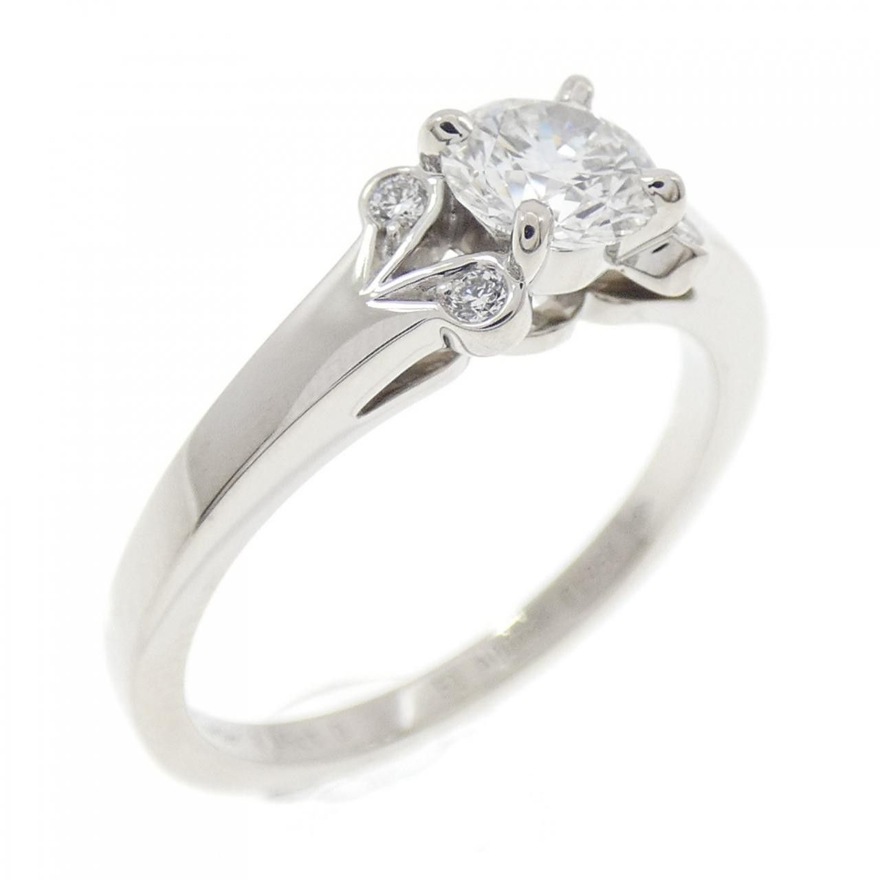 Cartier Cartier Ballerine PT950 Diamond Ring Size 10.5 Leather Ring N4197600 DUTY FREE for USA
