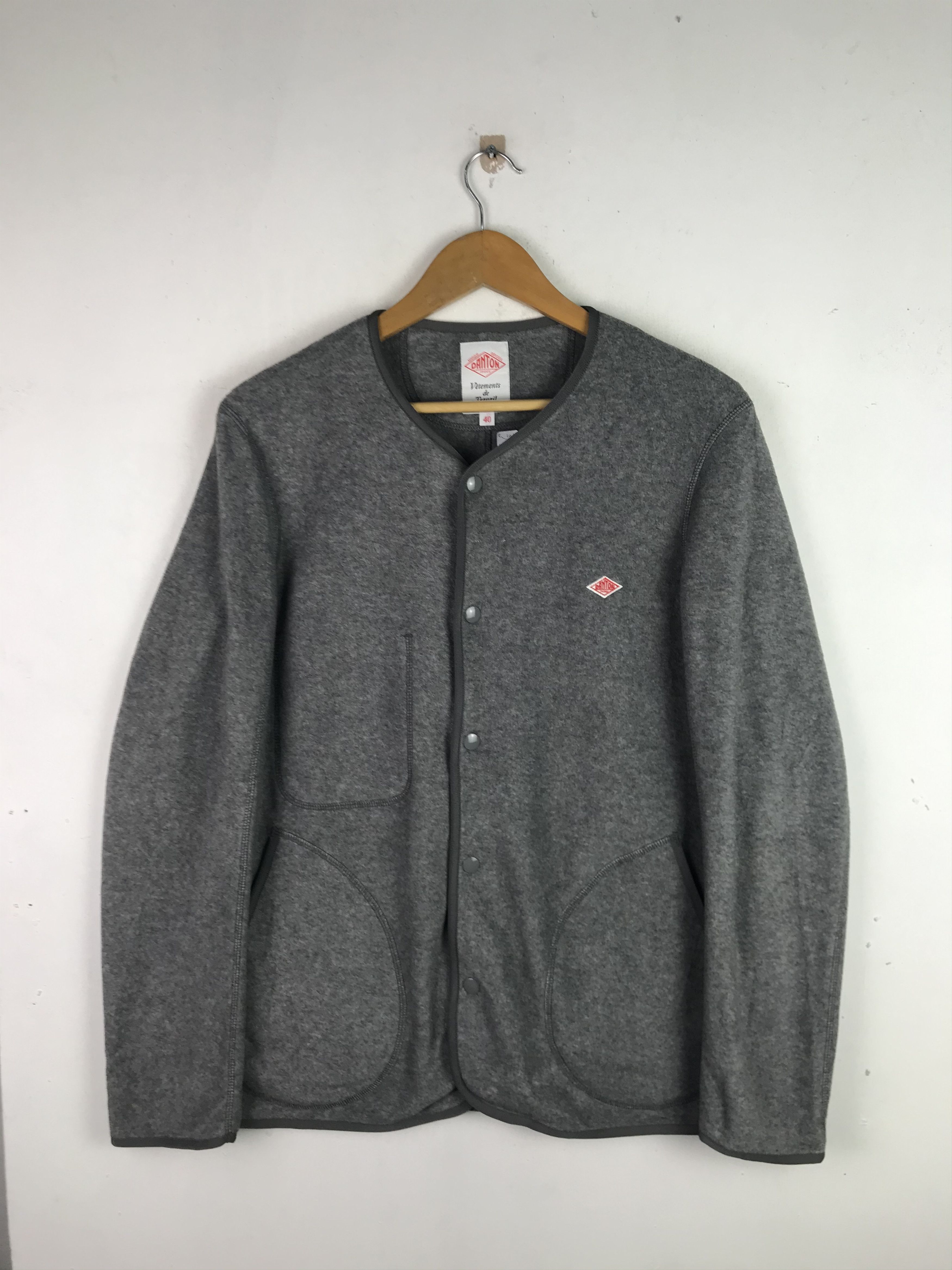 image of Vintage Danton Vetements De Travail Fleece Jacket, Men's (Size Medium)