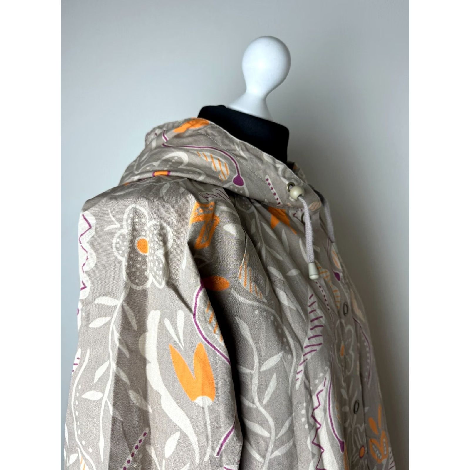 Vintage Gudrun Sjoden Jacket Coat Womens M Brown Cotton Coat Jacket Size M / US 6-8 / IT 42-44 - 6 Thumbnail