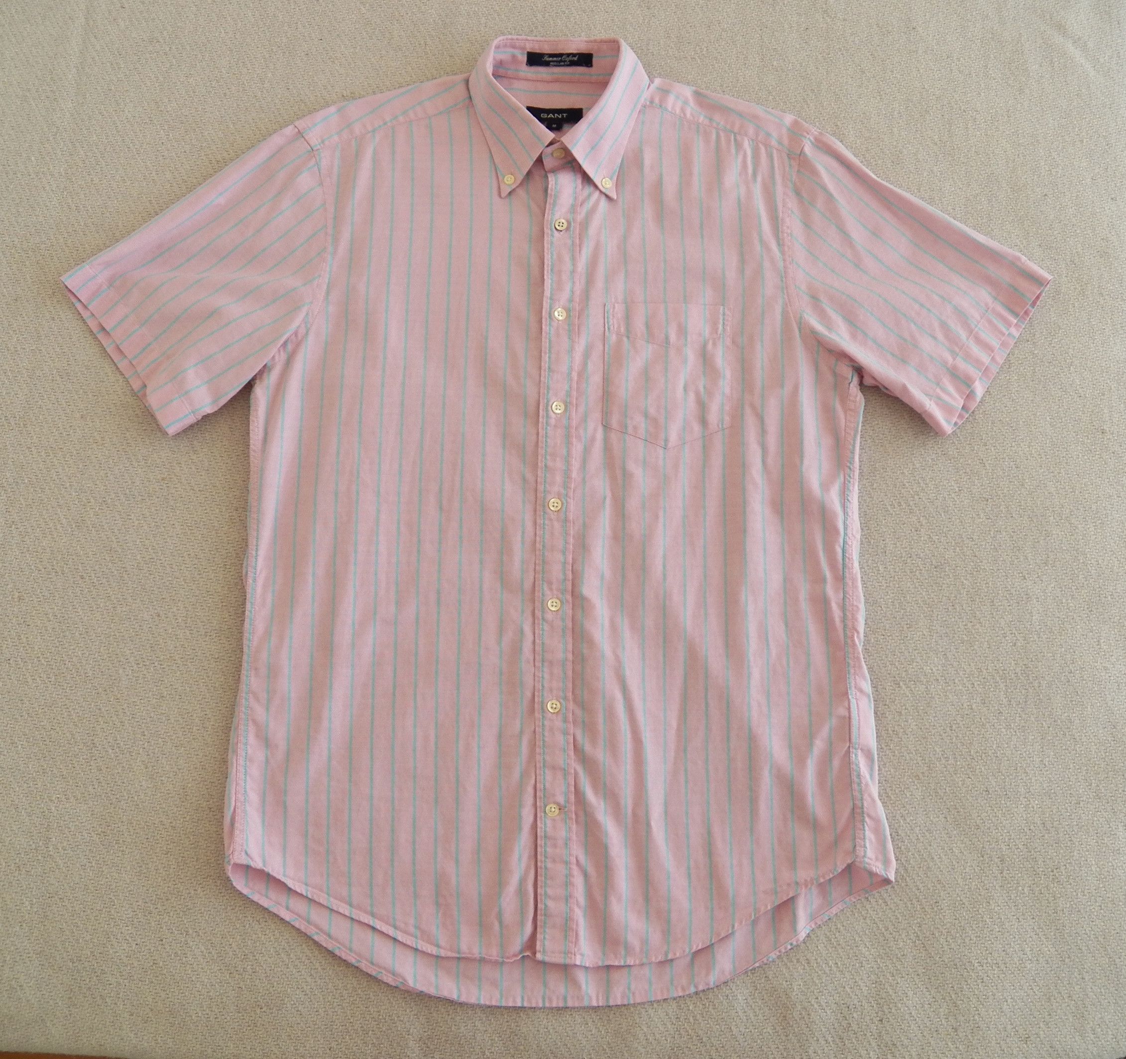 Gant Gant Summer Oxford Shirt stripe short sleeve regular fit Size US M / EU 48-50 / 2 - 1 Thumbnail
