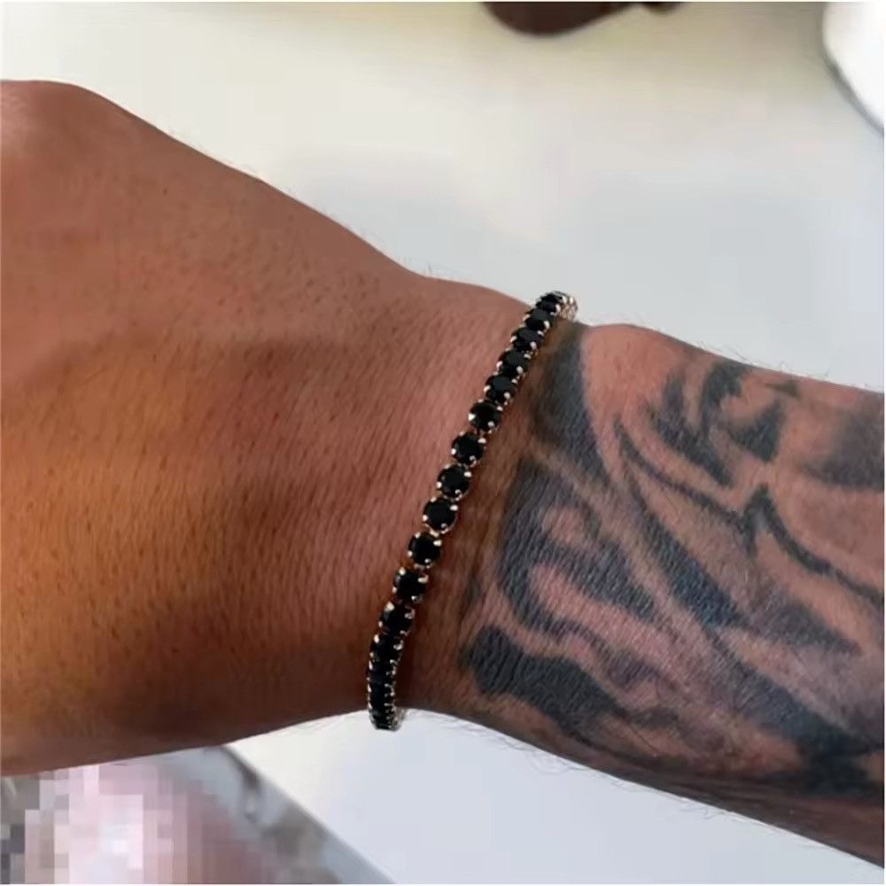 Vintage Light Black Zirconia Stone Bracelet Size ONE SIZE - 6 Thumbnail