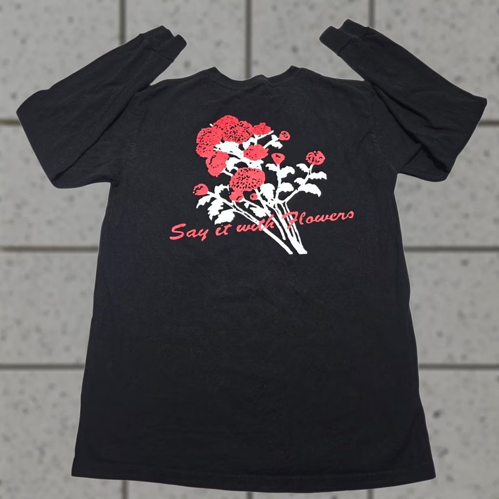 Vans VANS Skateboard Long Sleeve T-Shirt Black Red Flowers On Back Men S Size Small Size US S / EU 44-46 / 1 - 1 Thumbnail
