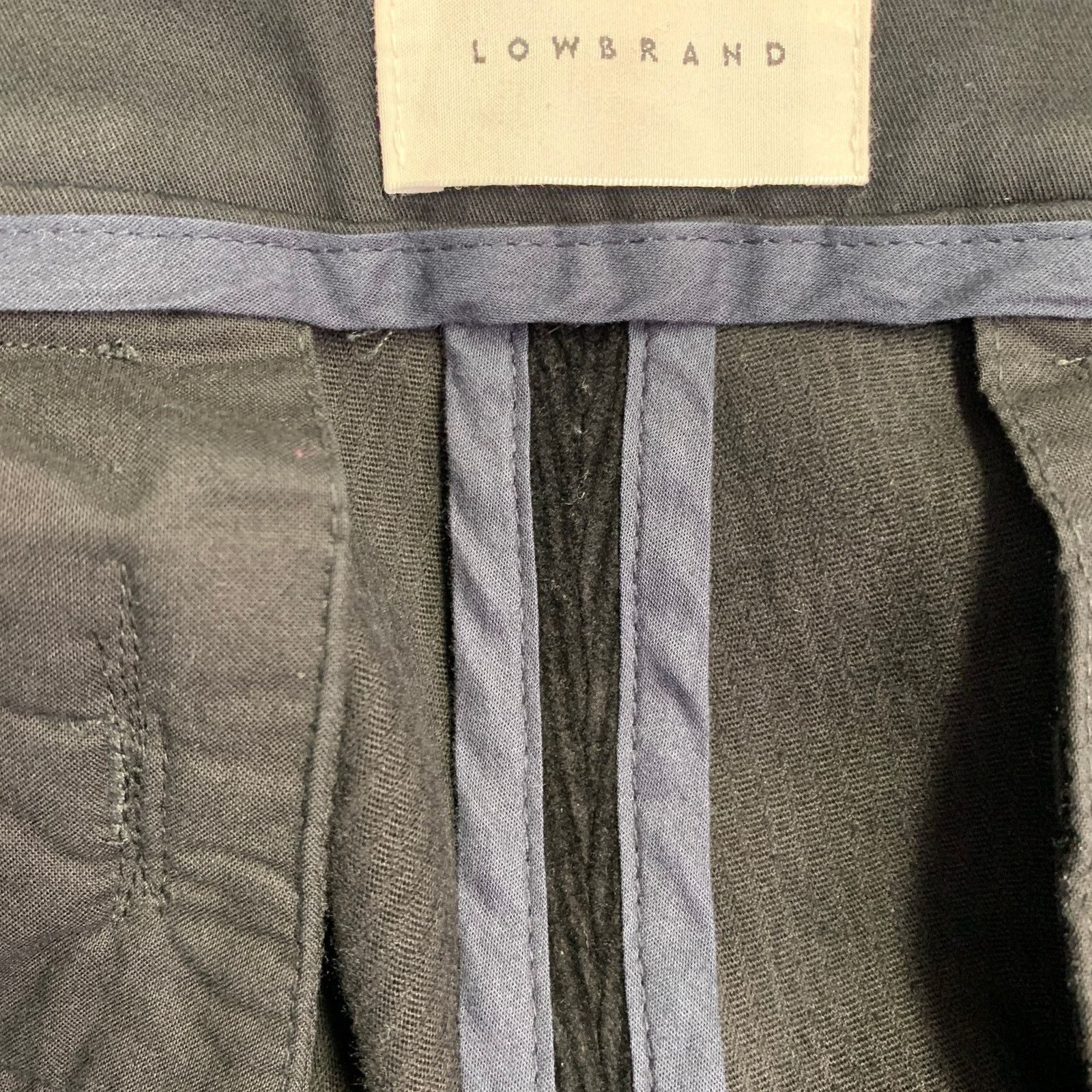 Low Brand LOW BRAND Black Corduroy Cotton Blend Pleated Casual Pants Size US 36 / EU 52 - 9 Thumbnail