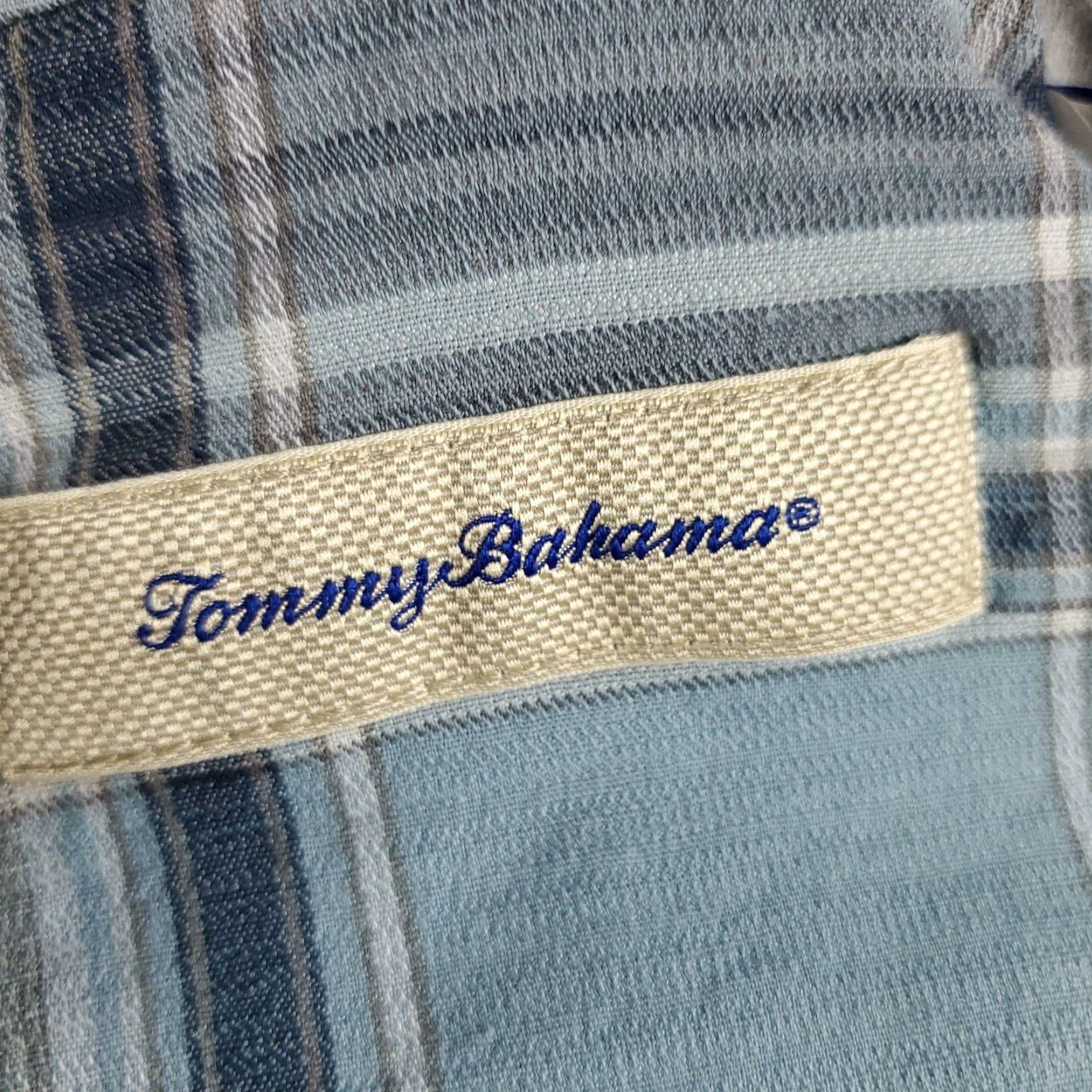 Tommy Bahama VINTAGE Tommy Bahama Shirt Men's Large Blue Plaid Short Sleeve Casual Classic Size US L / EU 52-54 / 3 - 6 Thumbnail