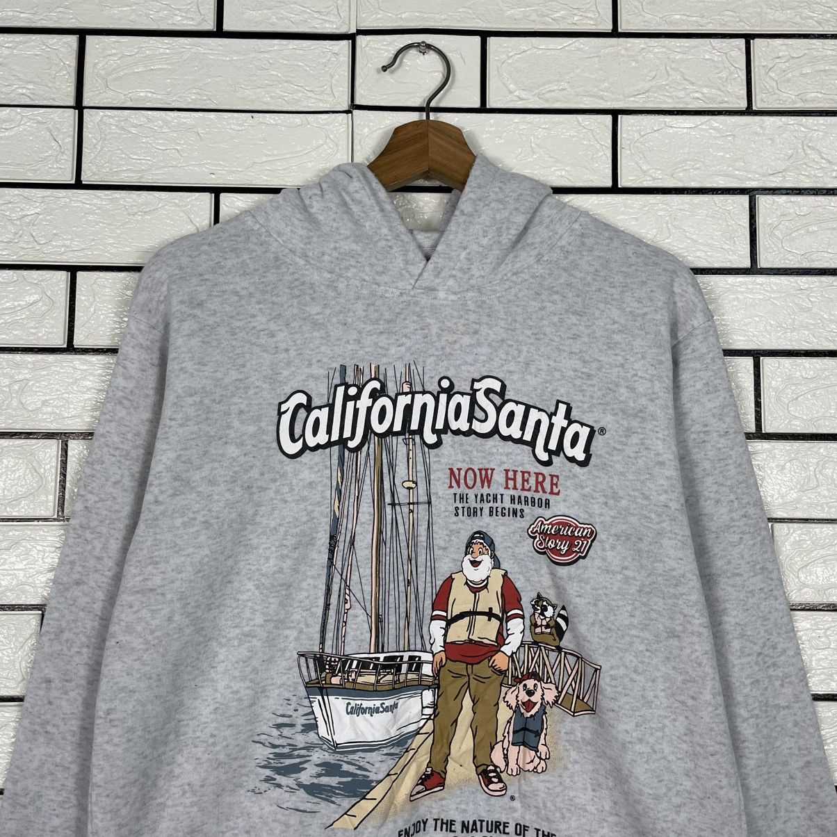 Japanese Brand California Santa Big Print Hoodie Size US M / EU 48-50 / 2 - 11 Thumbnail