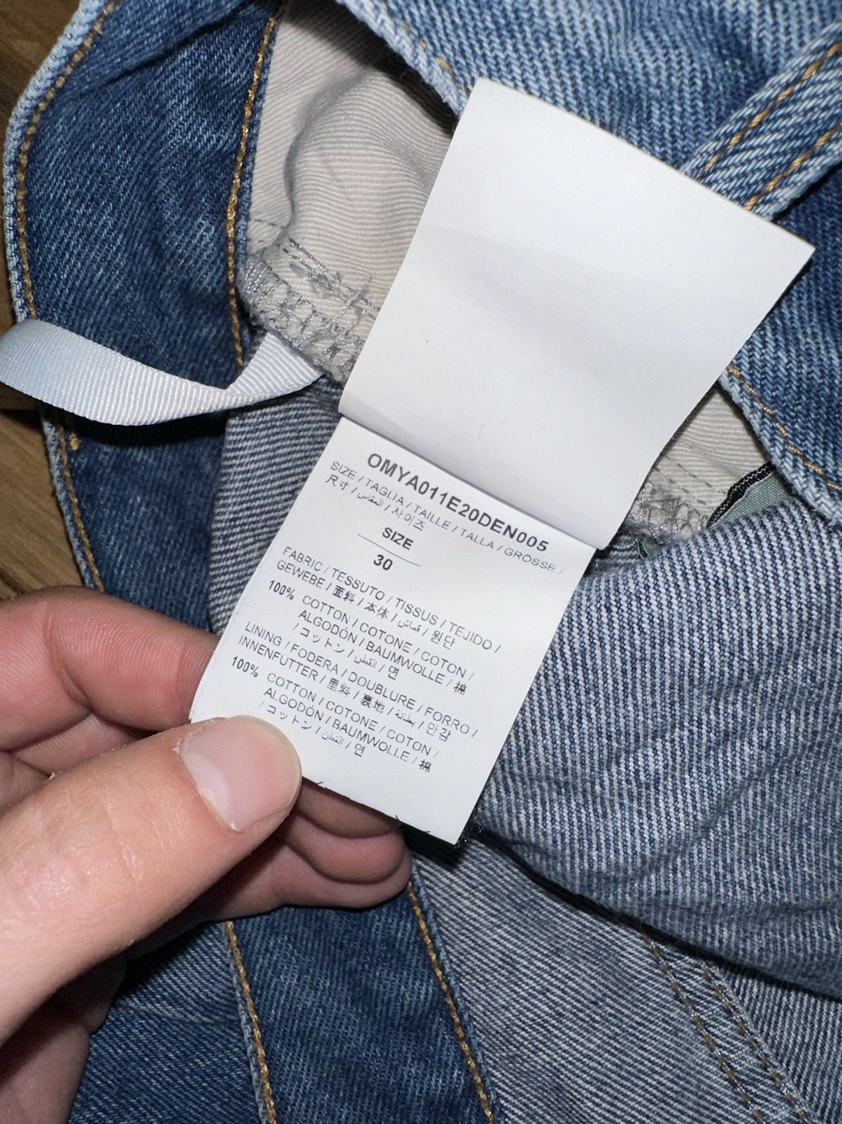 Off-White Off White Paper Clip Zipper Denim Size US 30 / EU 46 - 8 Thumbnail