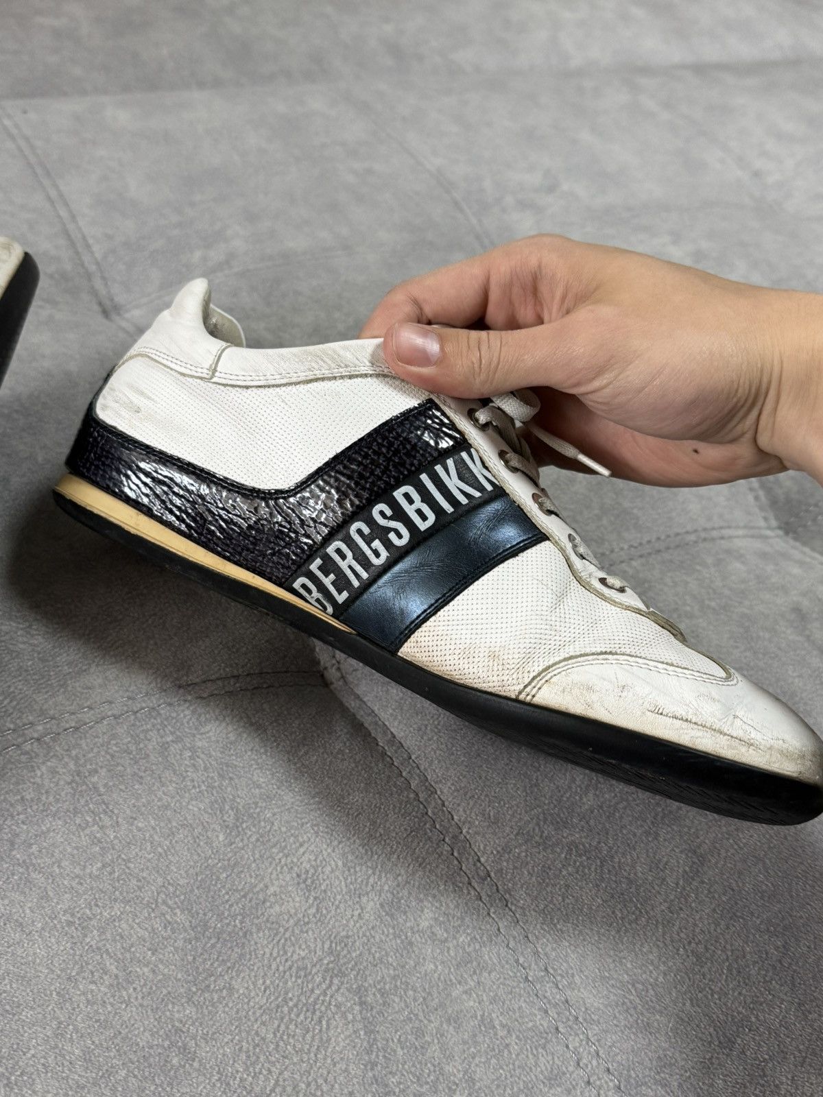 Dirk Bikkembergs × Vintage Dirk Bikkembergs Leather Y2K Avant garde Shoes Sneakers 41 Size US 8 / EU 41 - 11 Thumbnail