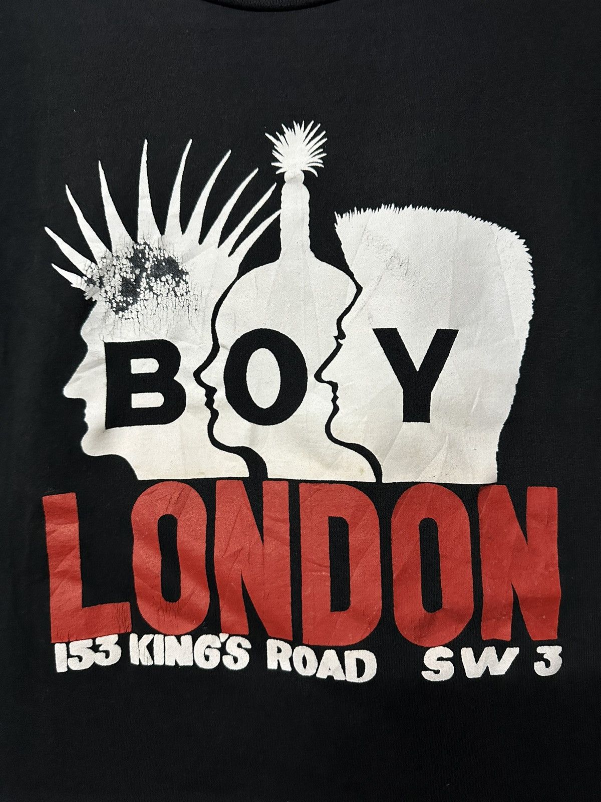 Boy London × Seditionaries × Vintage Vintage 90s Boy London Faded Tee Size US XL / EU 56 / 4 - 2 Thumbnail