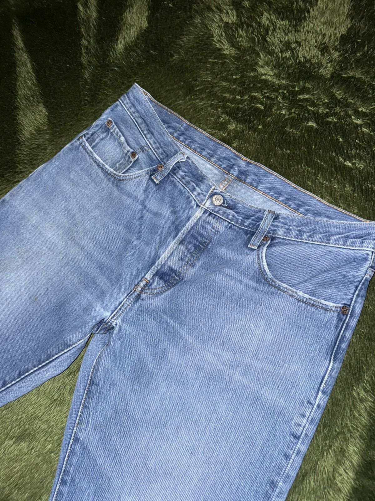 Levi's [W31/L32] Levi’s 501 CT Leather Label Indigo washed Denim Size US 31 - 2 Thumbnail