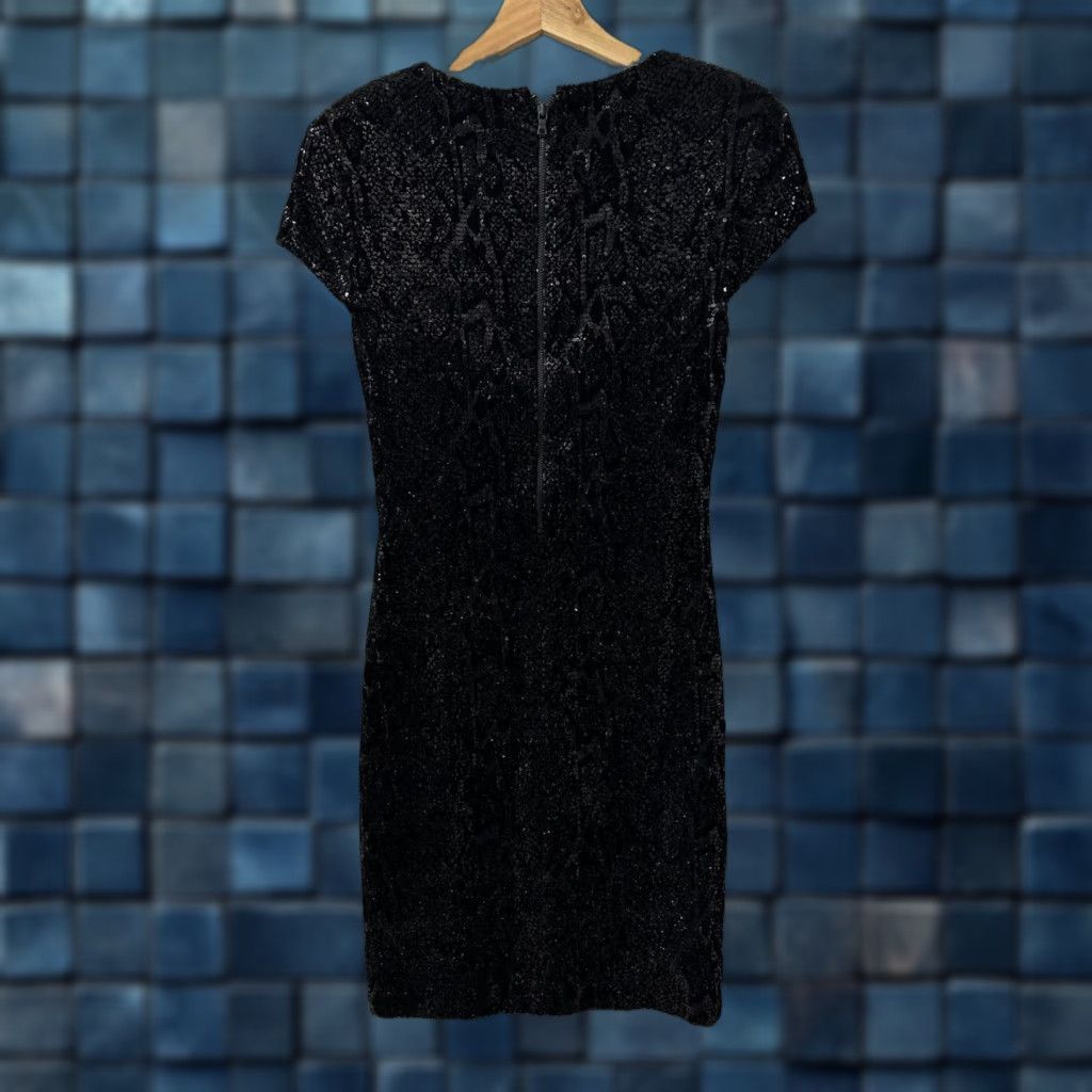 Alice + Olivia Alice + Olivia Dress Women’s Black Floral Sequin Cocktail Party Size 0 Designer Size XS / US 0-2 / IT 36-38 - 1 Thumbnail