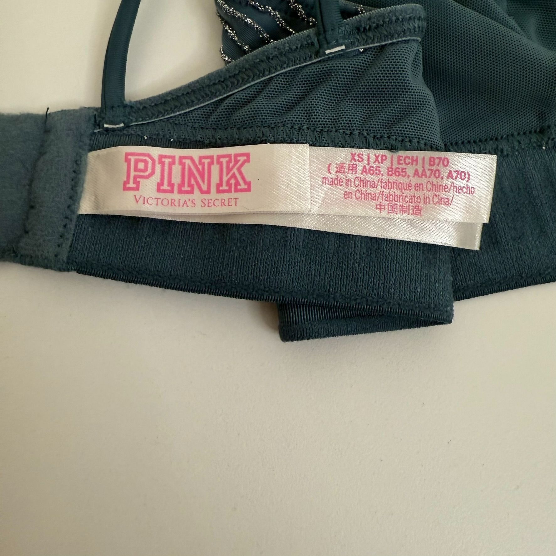 Pink Pink Victorias Secret Unlined Strappy Triangle Bralette XS B Size ONE SIZE - 4 Thumbnail
