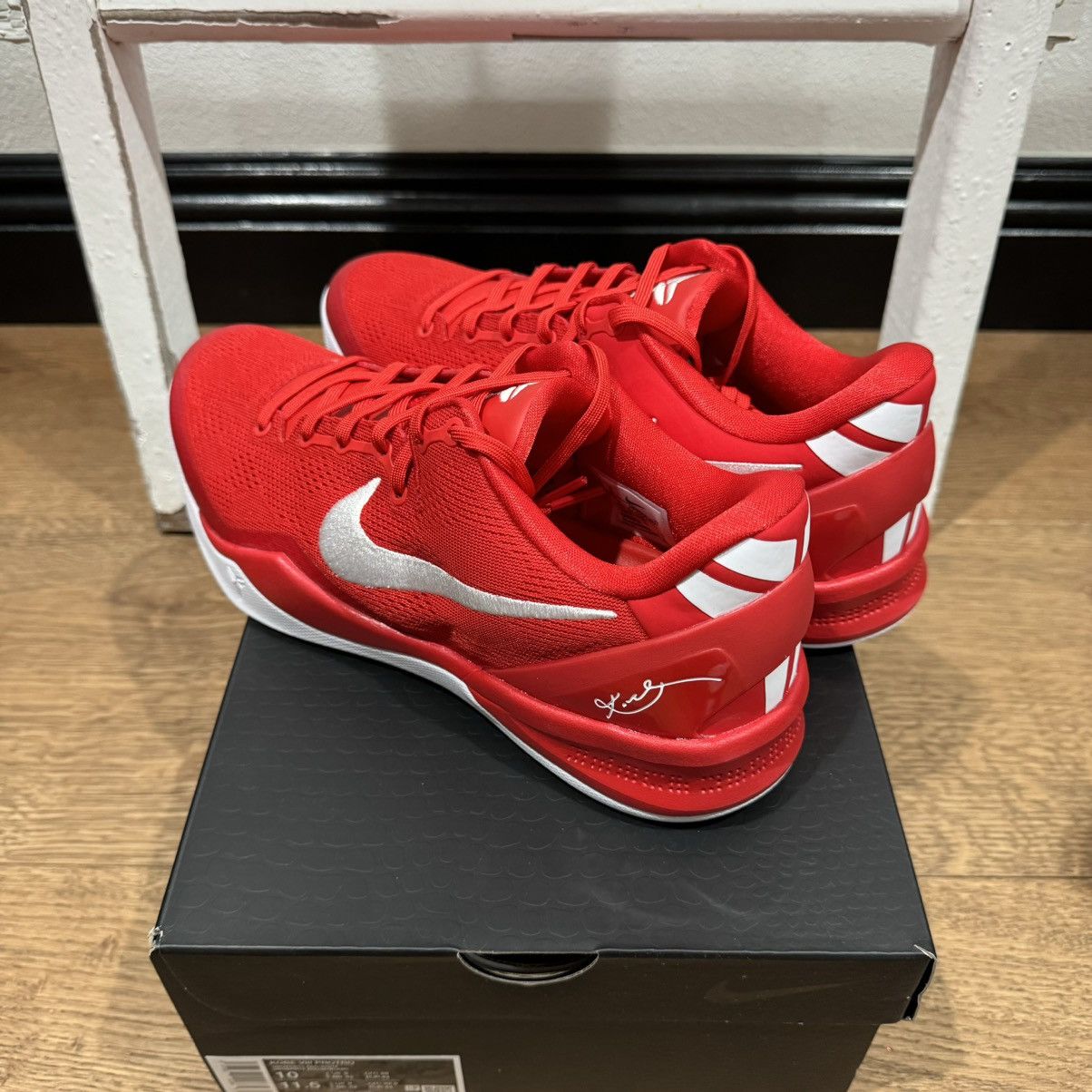 Nike Nike Kobe Viii Proto University Red/White 10 Size US 10 / EU 43 - 2 Thumbnail