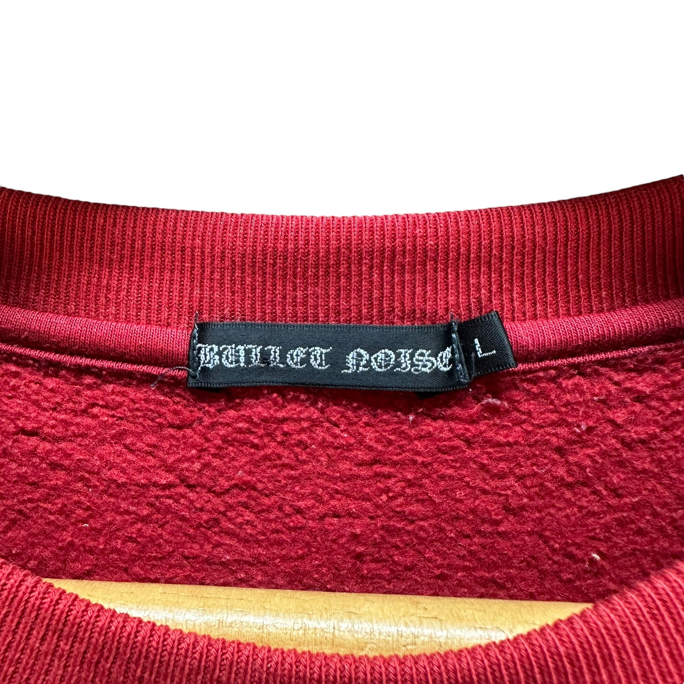 Japanese Brand BULLET NOISE TERRIBLE DARKNESS RED SWEATSHIRTS #8803-028 Size US L / EU 52-54 / 3 - 8 Thumbnail