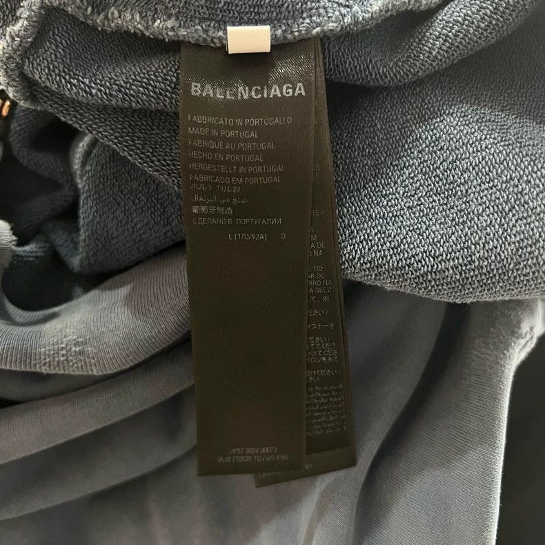 Balenciaga Balenciaga Smog blue flame double-ring hoodie Size US L / EU 52-54 / 3 - 5 Thumbnail