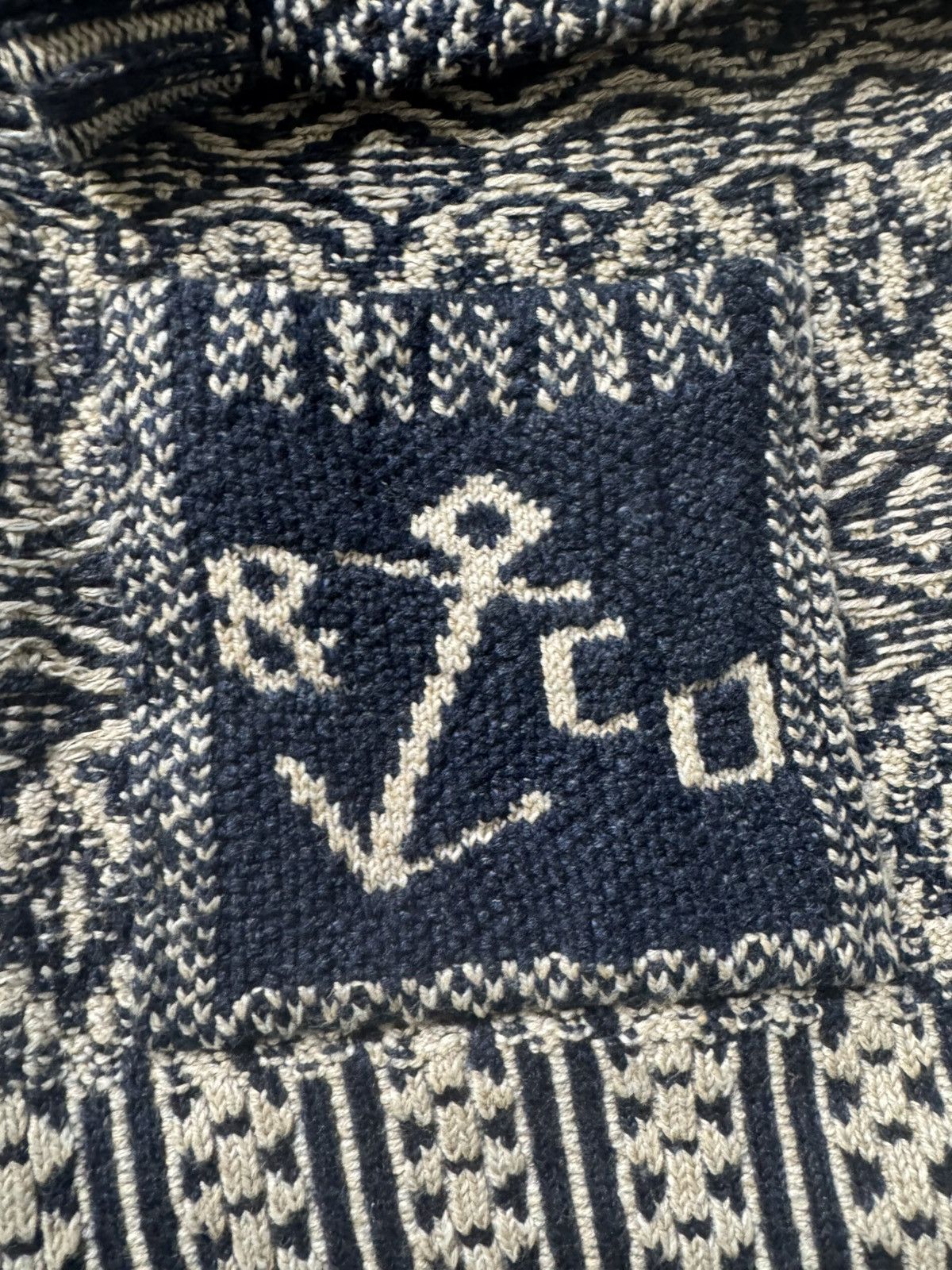 RRL Ralph Lauren Naval Graphic Cardigan Size US M / EU 48-50 / 2 - 5 Thumbnail