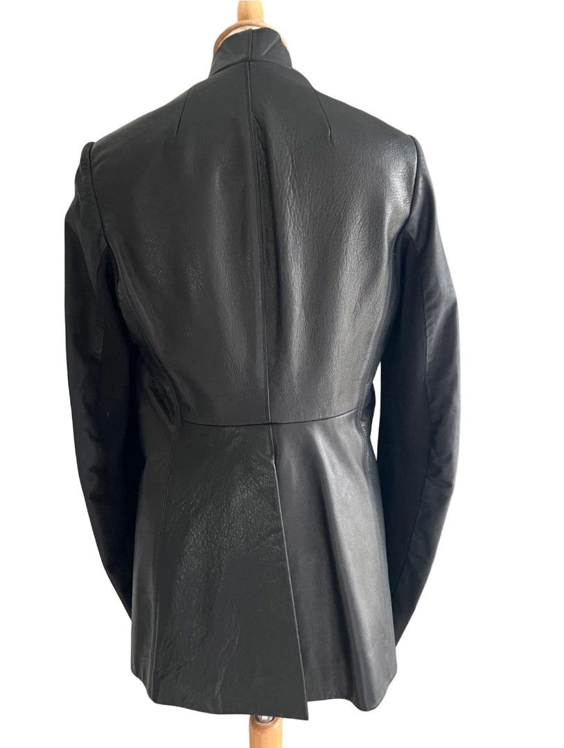 Rick Owens Rick Owens “Hollywood” Wrap Leather Jacket – Black Unisex Size US S / EU 44-46 / 1 - 6 Thumbnail