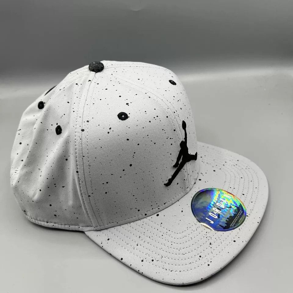 Jordan Brand Air Jordan Hat Men Speckled Print Nike Air Snap Back Cap Size ONE SIZE - 3 Thumbnail