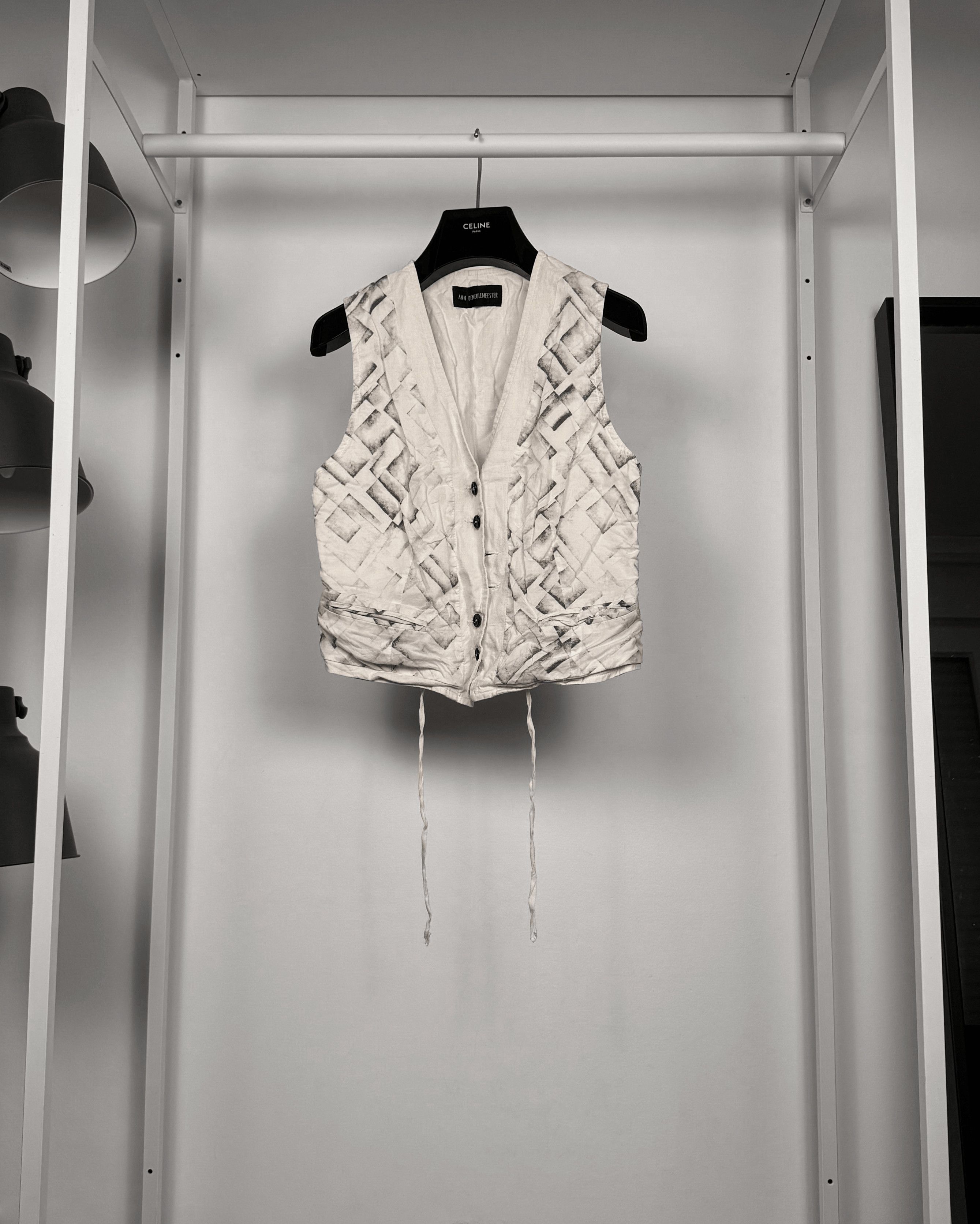 Ann Demeulemeester Ann Demeulemeester Overprint Waistcoat Vest Size US S / EU 44-46 / 1 - 1 Thumbnail