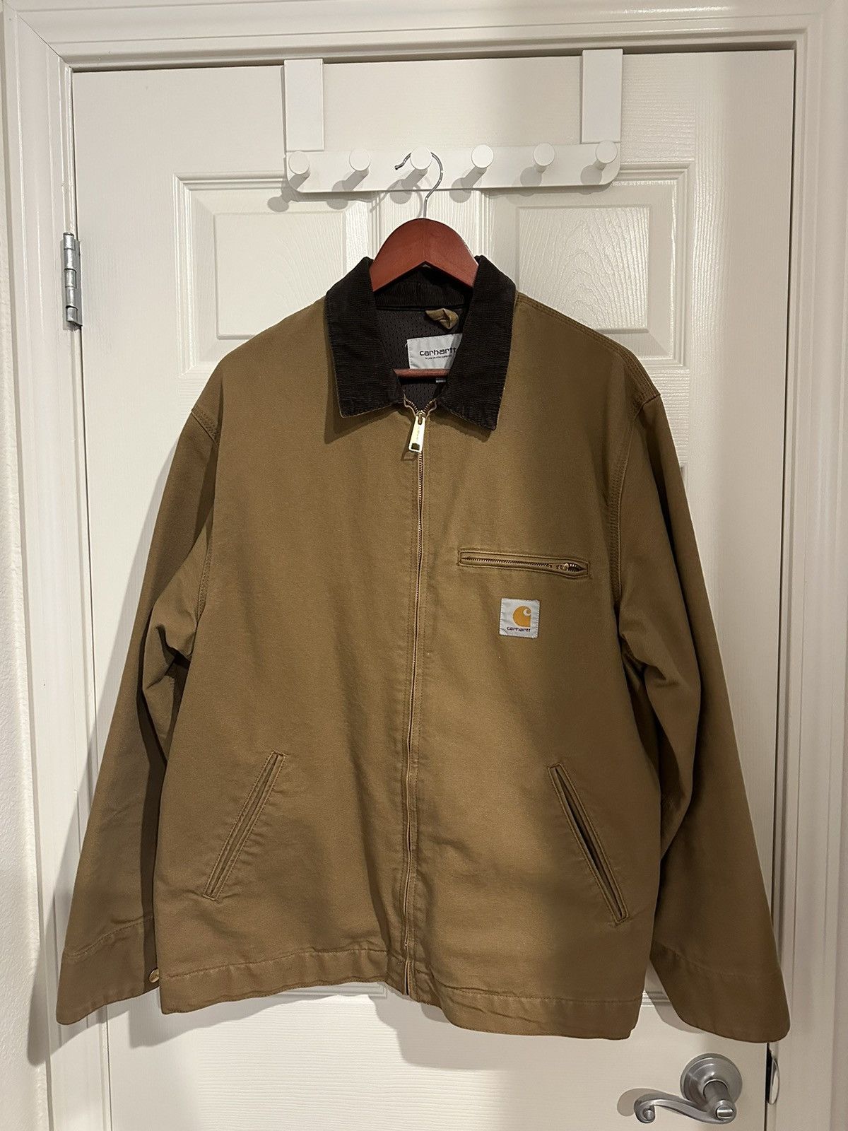 image of Carhartt Wip OG Detroit Jacket in Brown, Men's (Size XL)