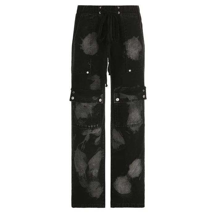 Vintage Black Vintage Pynk Y2k Gothci Opium Cargo Pants | Grailed