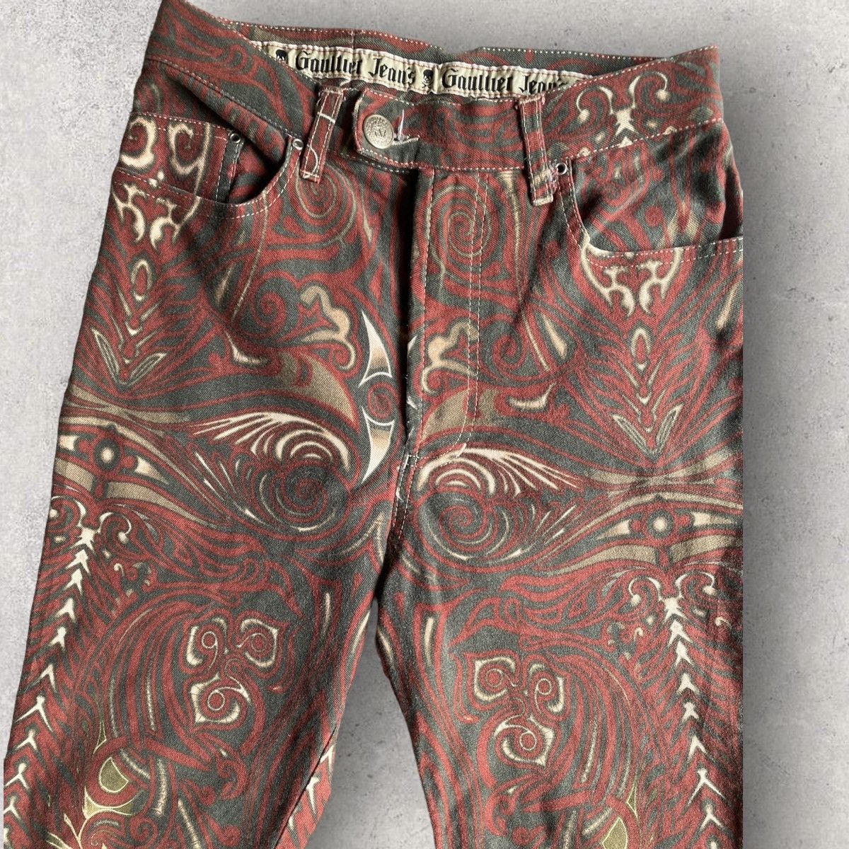Jean Paul Gaultier SS96 Cyber Tribal Cropped Pants Size 26" / US 2 / IT 38 - 2 Thumbnail