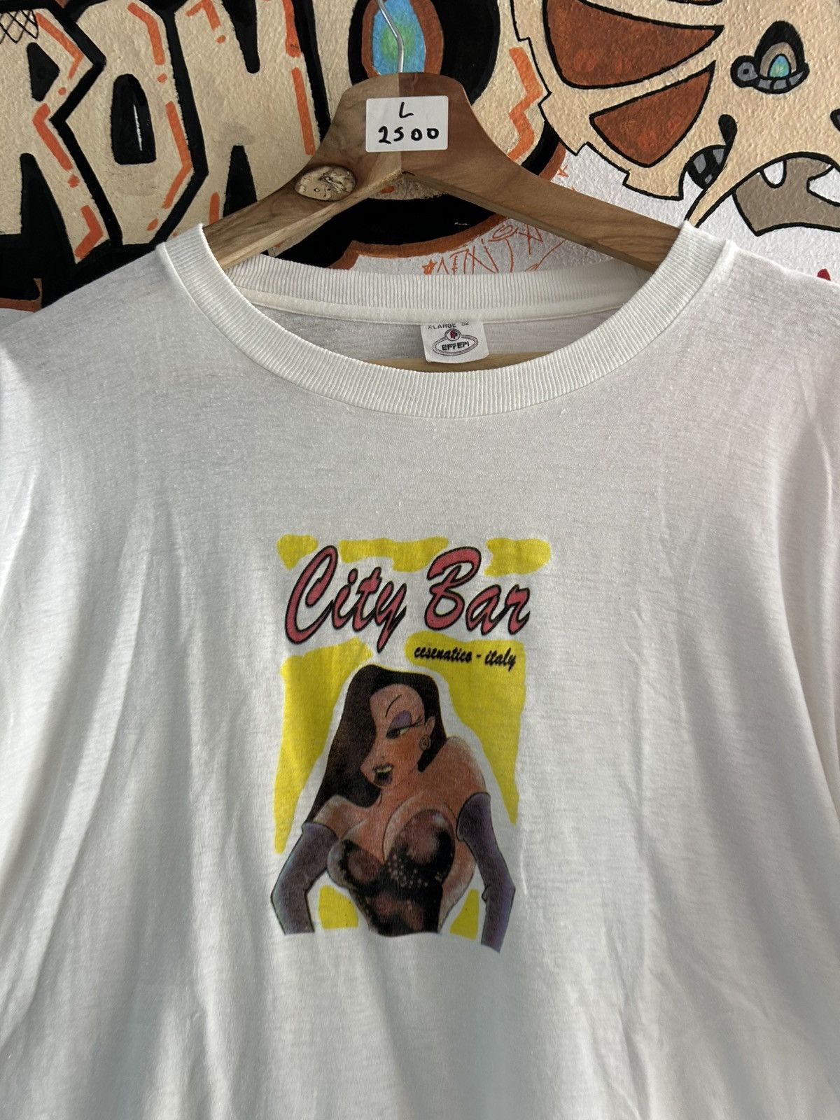 Vintage 90s City Bar Tee Size US L / EU 52-54 / 3 - 2 Thumbnail
