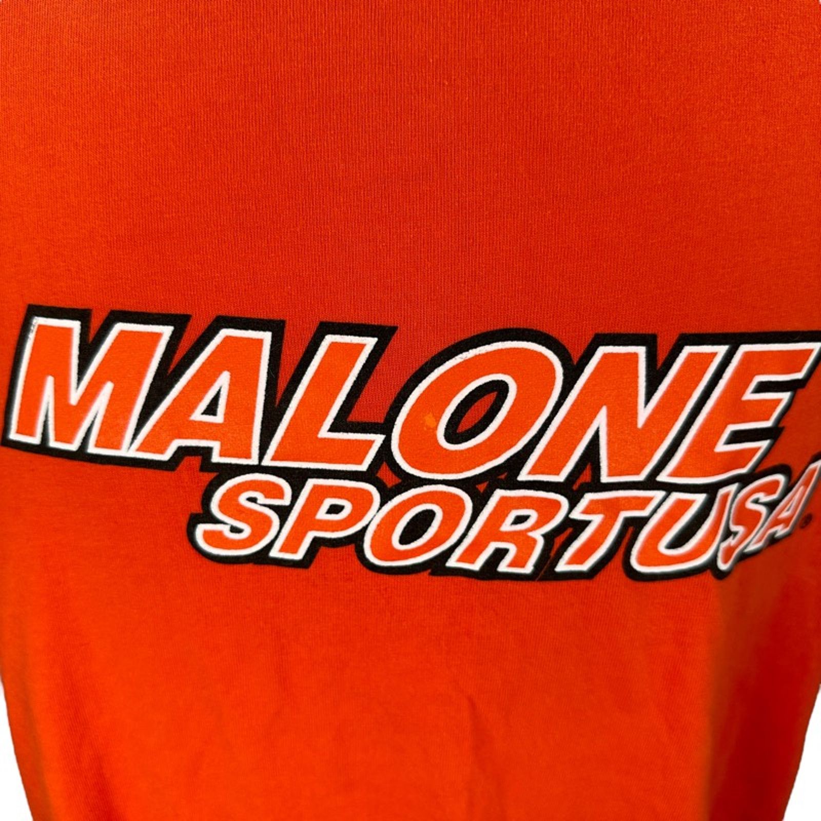 The Unbranded Brand Vintage Maurice Malone Sport Mo Jeans T-Shirt 4XL Orange USA Size US XXL / EU 58 / 5 - 6 Thumbnail