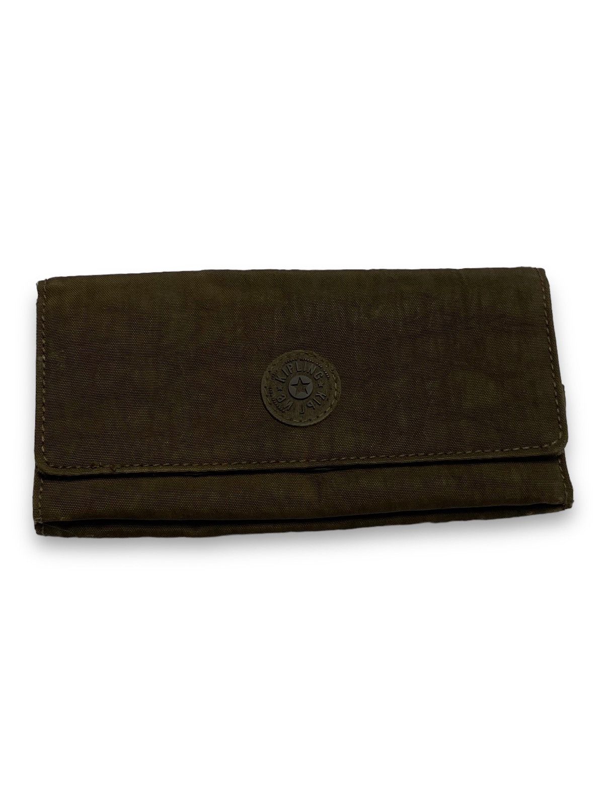 Other Vintage KIPLING Nylon Brown Rubber Logo Purse Wallet Size ONE SIZE - 1 Thumbnail