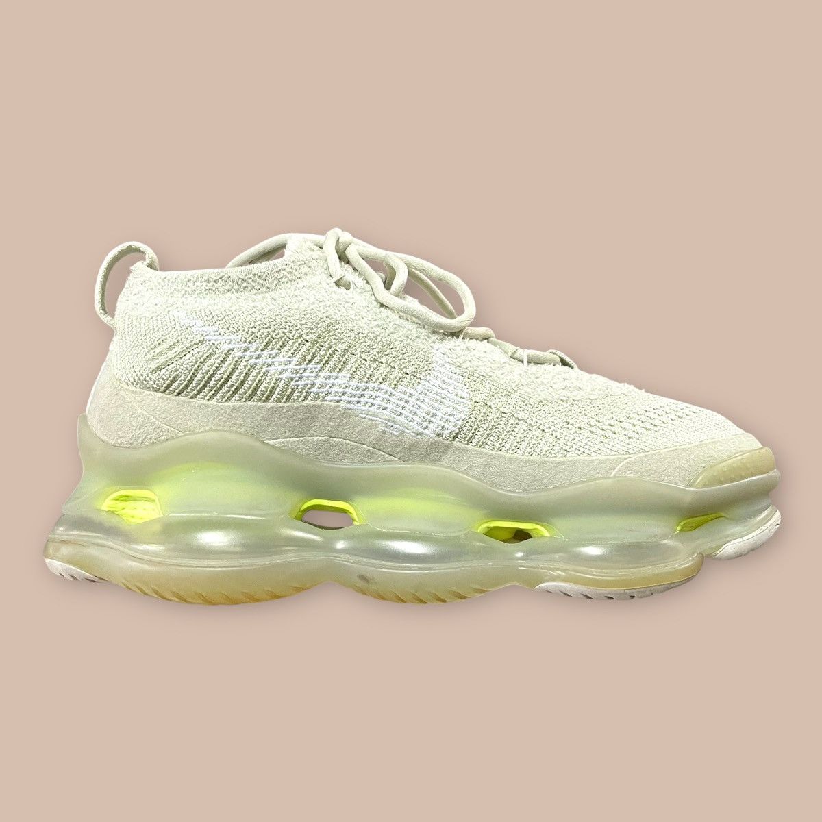 Nike WMNS Nike Air Max Scorpion Flyknit "Olive Aura" Size US 6.5 / IT 36.5 - 12 Thumbnail