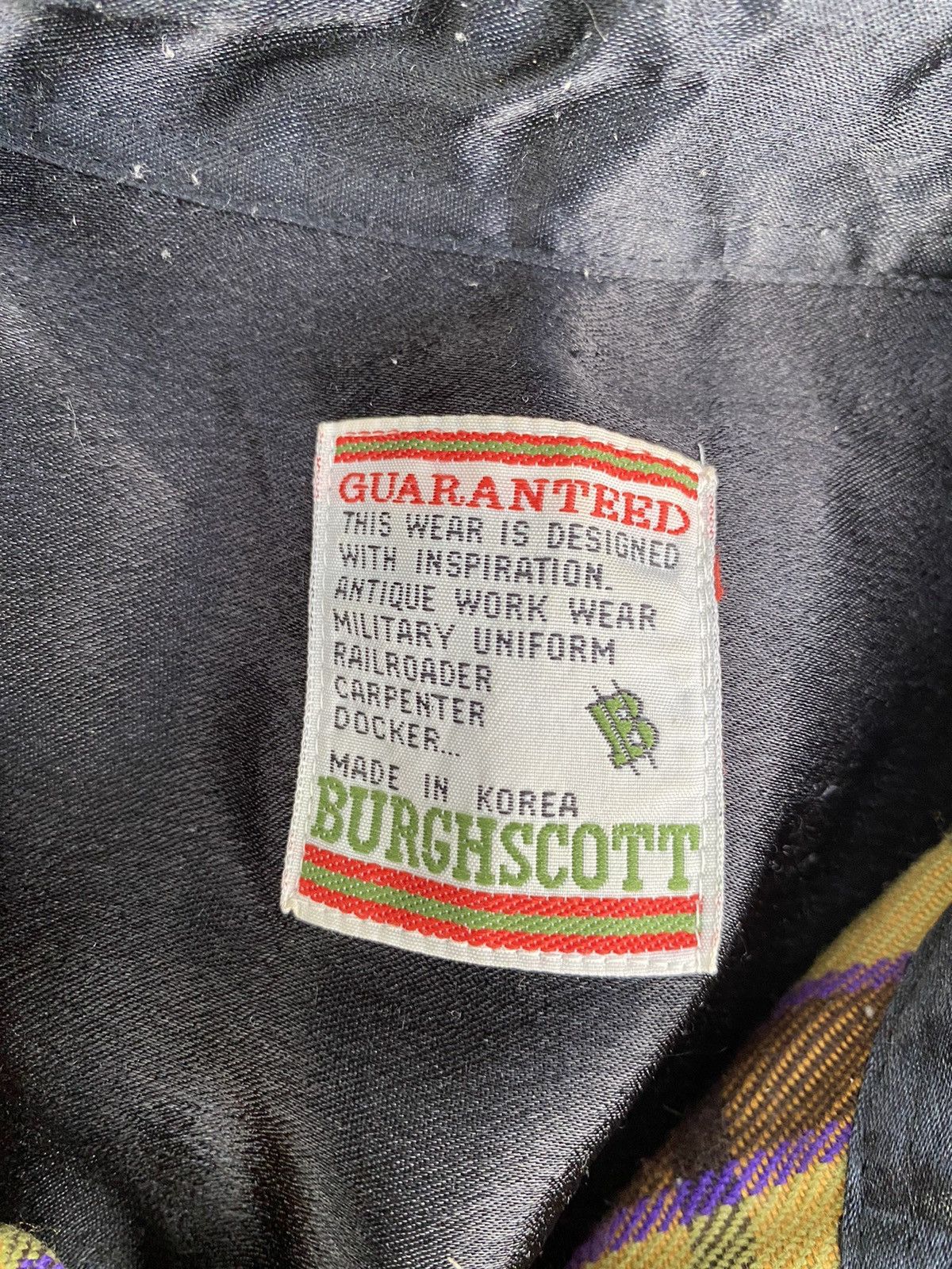Vintage Vtg Burghscott Wool Flannel Button Up Size US L / EU 52-54 / 3 - 8 Thumbnail