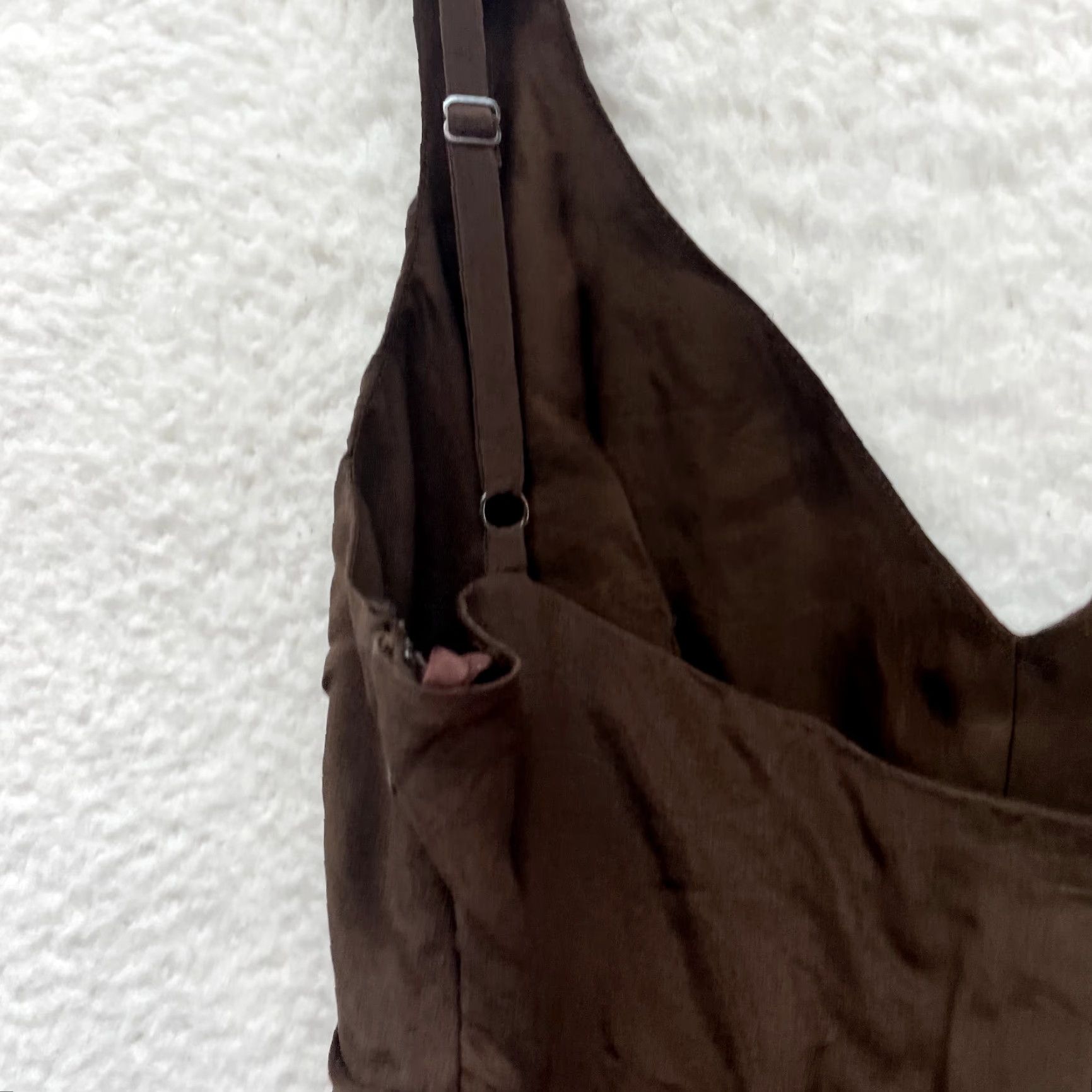 Bcbgmaxazria VINTAGE BCBGMAXAZRIA Dress Maxi 10 Brown Silk Grunge Whimsigoth Fairy Womens Size L / US 10 / IT 46 - 5 Thumbnail
