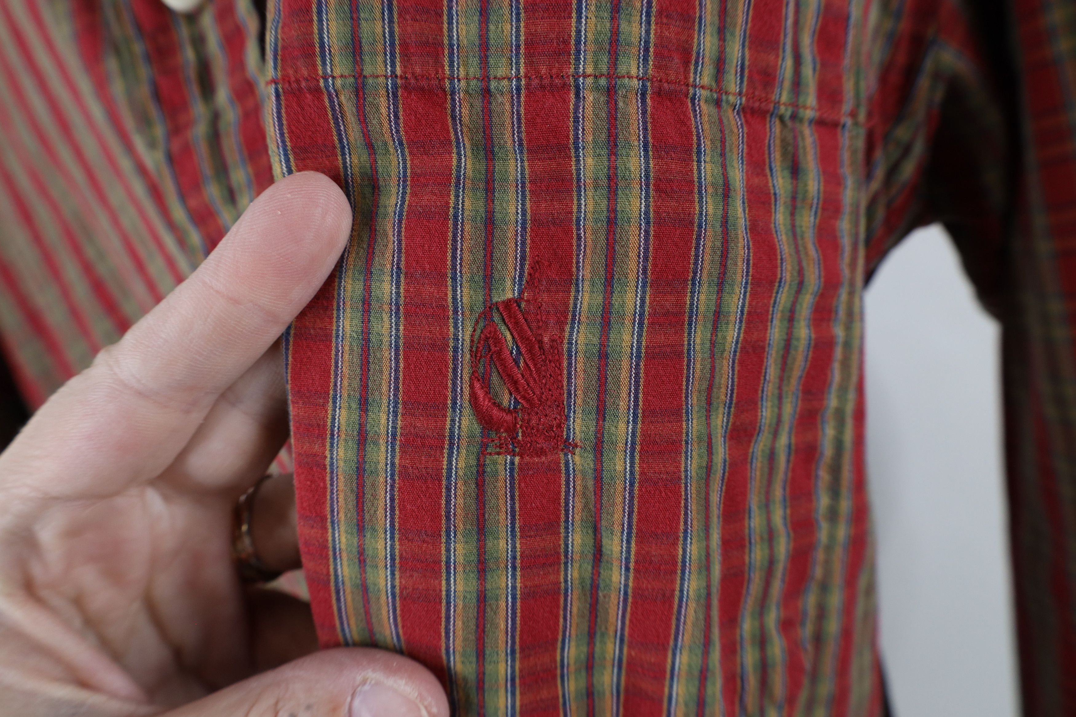 Nautica × Vintage Vintage 90s Nautica Collared Button Down Shirt Plaid Cotton Size US S / EU 44-46 / 1 - 4 Thumbnail