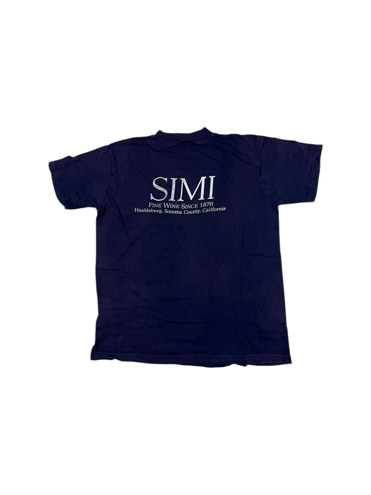 Vintage Vintage 70s Simi California Wine T Shirt Faded Purple Size US M / EU 48-50 / 2 - 2 Thumbnail