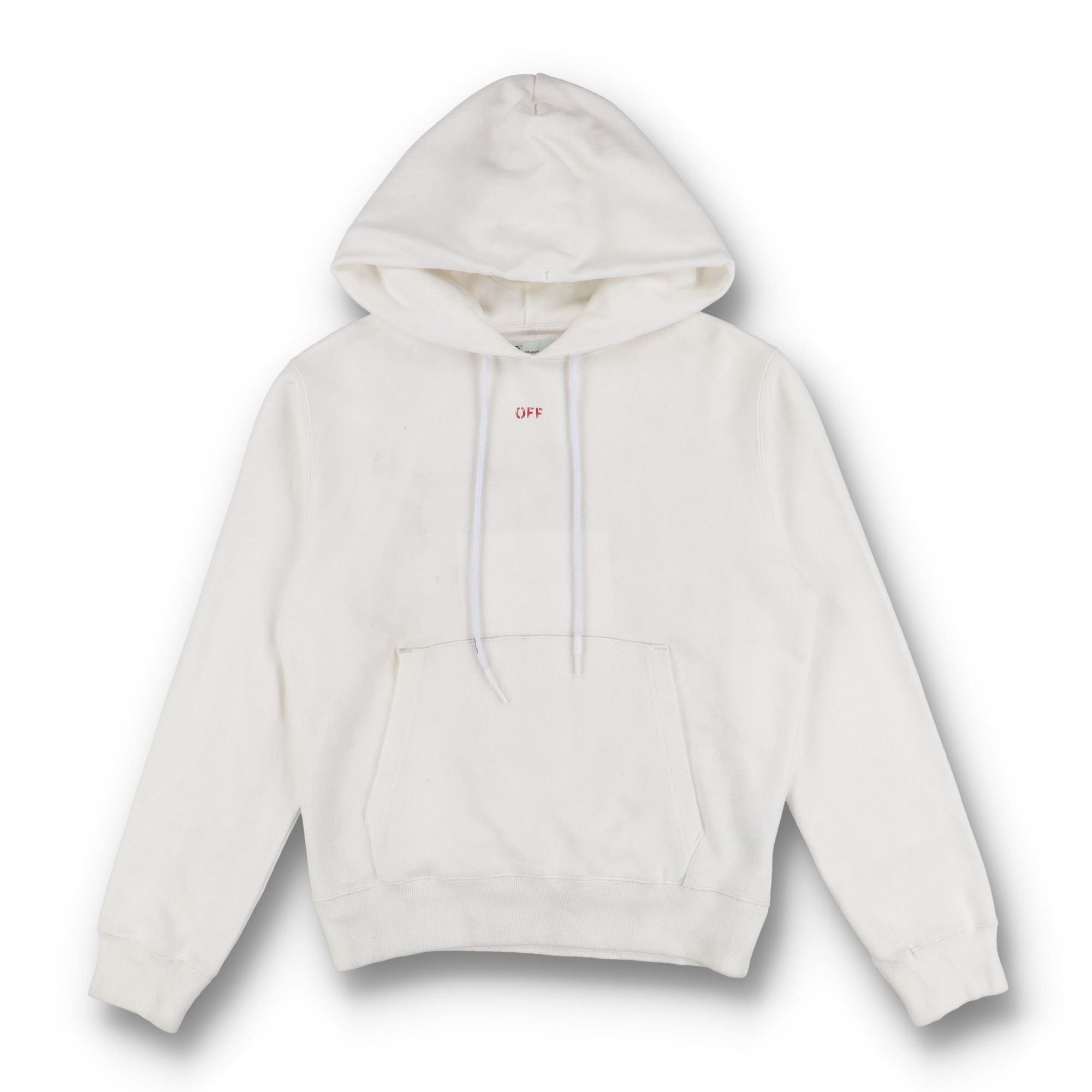 Off-White White and Red Stencil Arrows Logo Hoodie Size US M / EU 48-50 / 2 - 6 Thumbnail