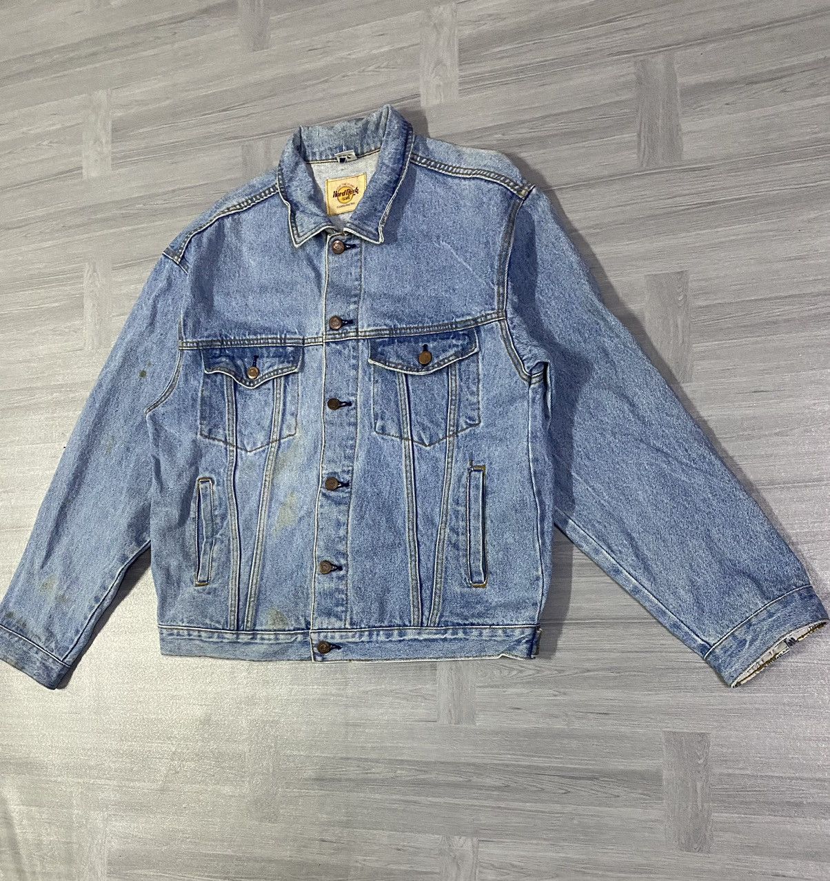 Hard Rock Cafe Vintage Hard Rock Cafe Atlanta Save The Planet Denim Jacket Size US L / EU 52-54 / 3 - 12 Thumbnail