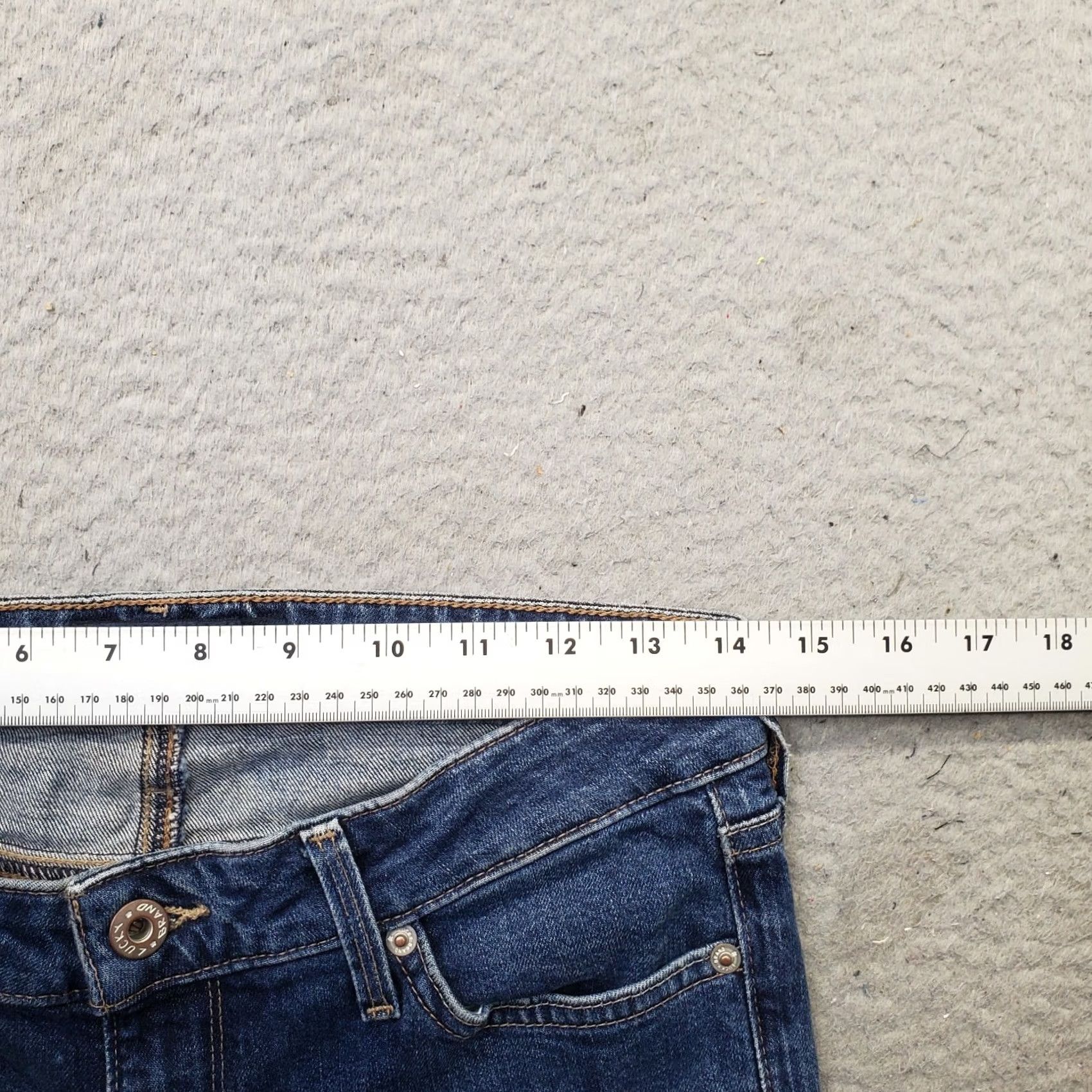 Lucky Brand Lucky Brand Lolita Skinny Jeans Womens Size 2 Blue Denim ORTA Premium Distressed, Jeans, Womens, 2, Blue, Medium Wash, 5-Pocket, Regular Fit Size 26" / US 2 / IT 38 - 6 Thumbnail