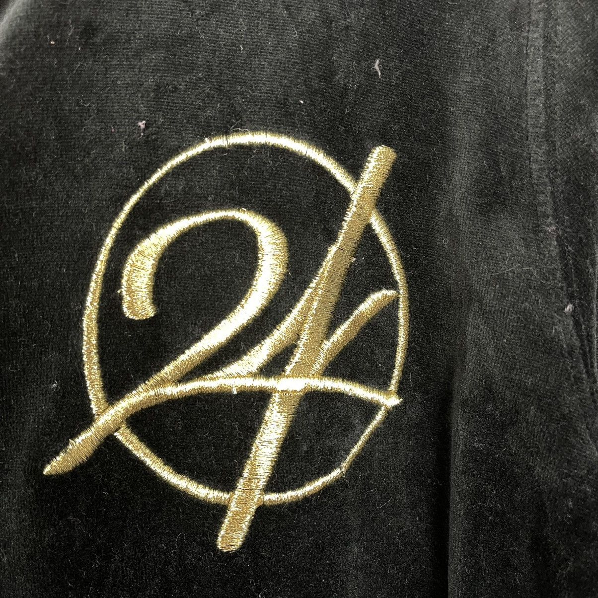 Japanese Brand 24 Karats Digger Big Logo Zipper Velvet Hoodie Size Small Size US S / EU 44-46 / 1 - 16 Thumbnail