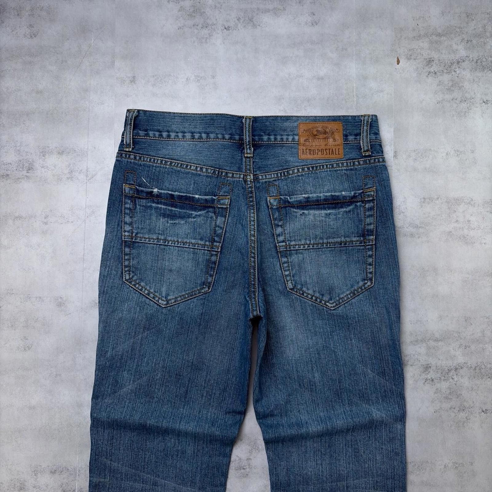 Aeropostale Y2K Blue Aeropostale Grunge Driggs Slim Bootcut Denim Jeans Size 30" / US 8 / IT 44 - 2 Thumbnail