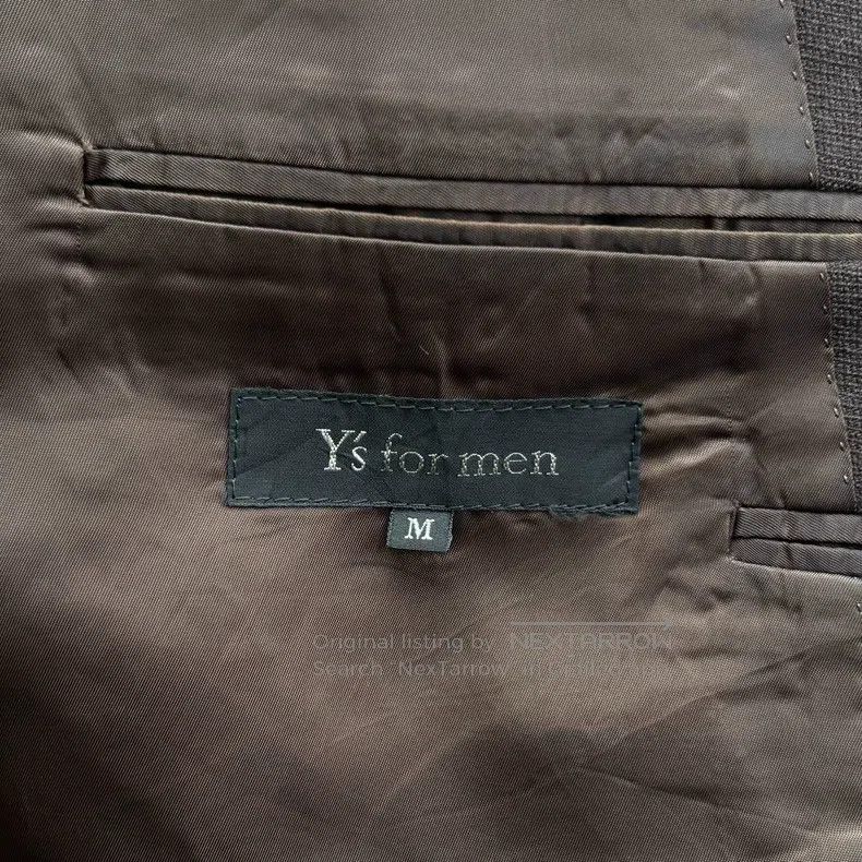 Yohji Yamamoto Yohji Yamamoto size m 90s single button brown stripe blazer Size 48R - 5 Thumbnail