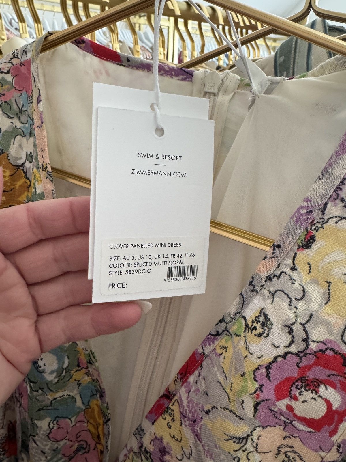 Zimmermann Zimmerman clover panelled mini dress Size L / US 10 / IT 46 - 2 Thumbnail