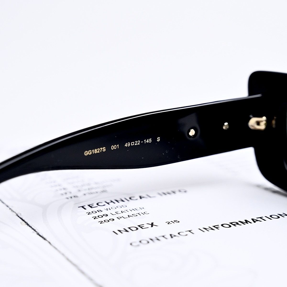 Gucci GUCCI GG1827S 001 SUNGLASSES Size ONE SIZE - 7 Thumbnail