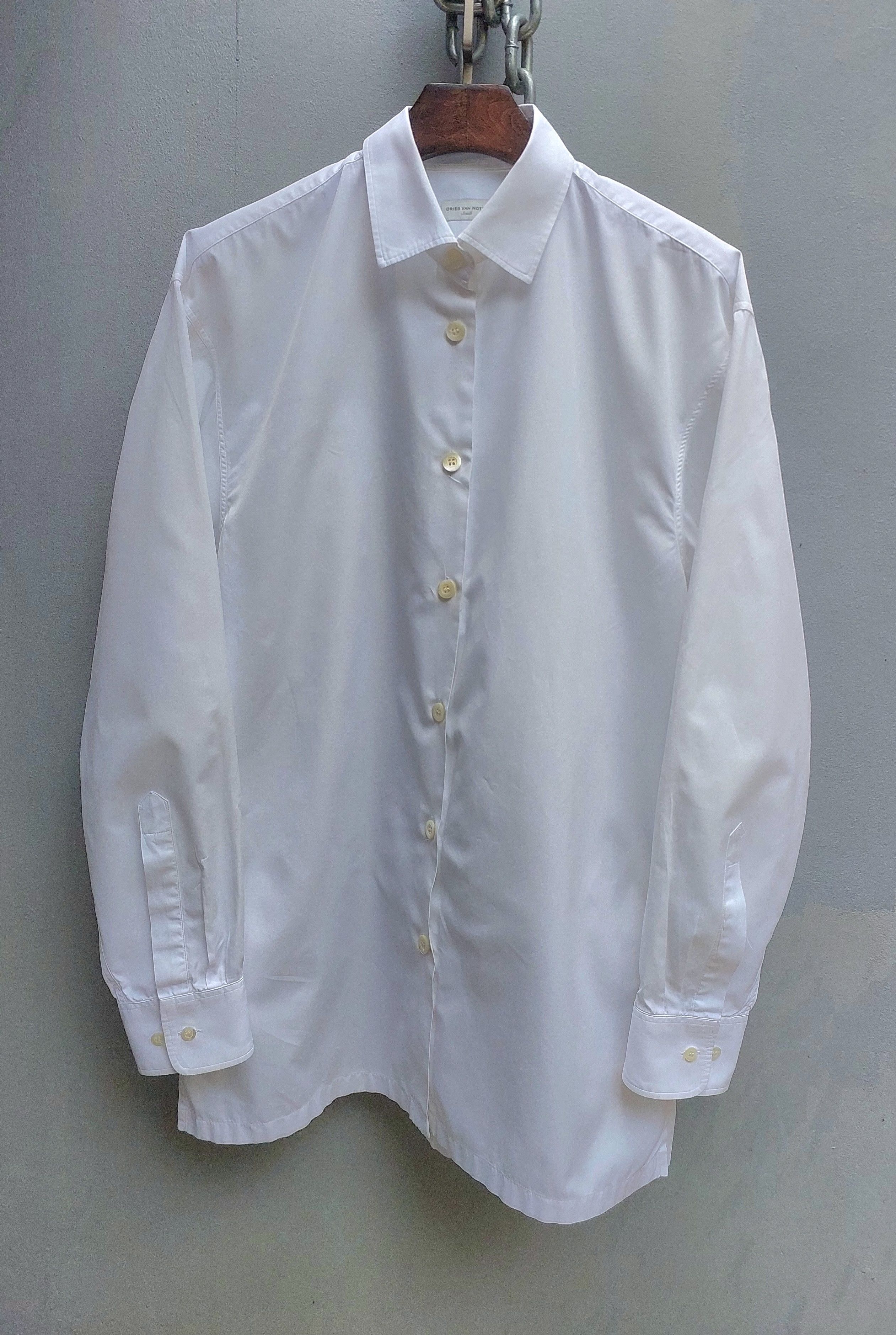 Dries Van Noten Dries Van Noten White Oversized Long Sleeve Shirt Size S / US 4 / IT 40 - 3 Thumbnail