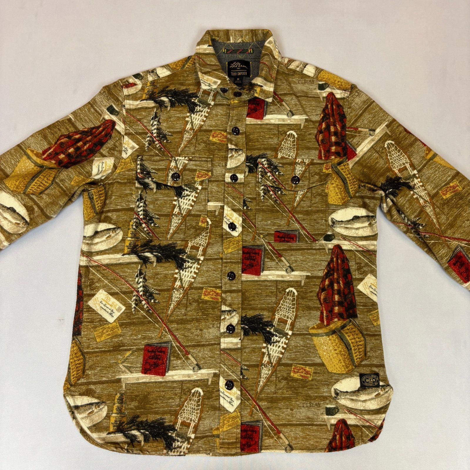 L.L. Bean × Todd Snyder Todd Snyder X LL Bean Chamois Brush Flannel Shirt Cabin M Size US M / EU 48-50 / 2 - 2 Thumbnail