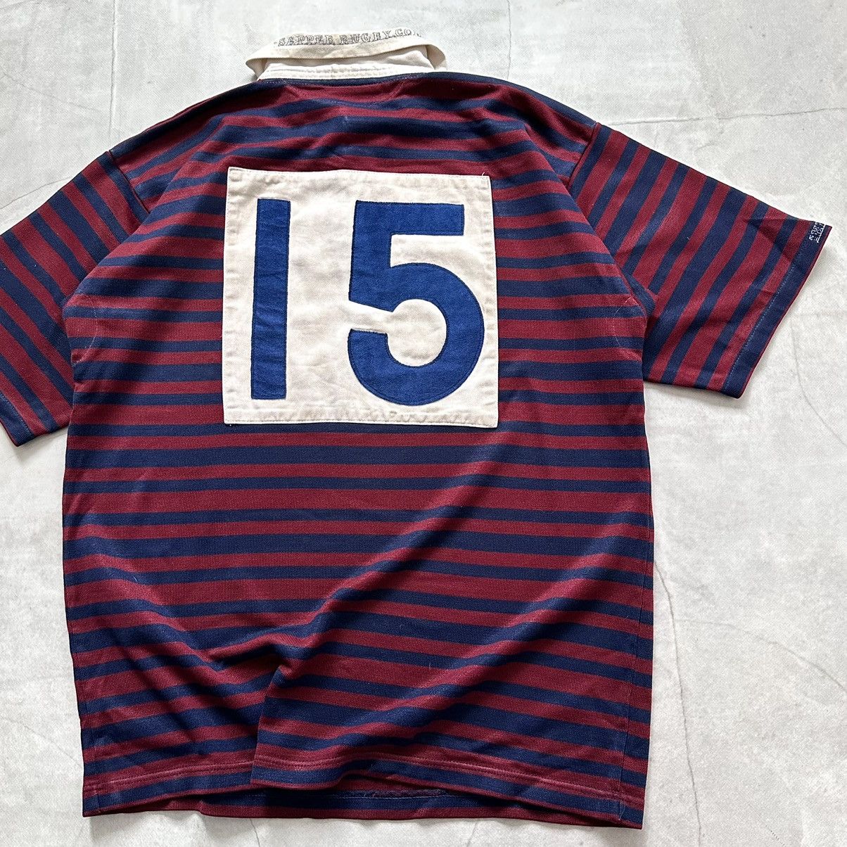 Canterbury of New Zealand 80s Vintage Royal Engineers RFC England Rugby Shirt Ubique Size US XL / EU 56 / 4 - 4 Thumbnail