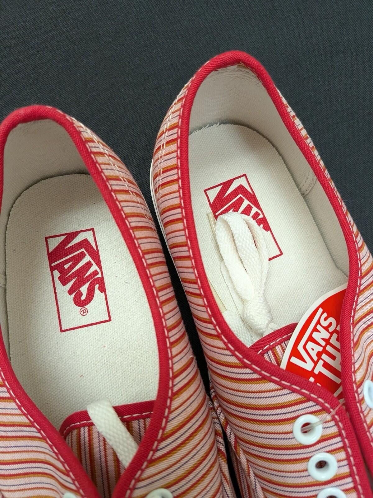 Vans Vans Authentic STRIPED CAPRI COL#2404 Red VN-0EE3X1G US10.5 Size US 10.5 / EU 43-44 - 9 Thumbnail
