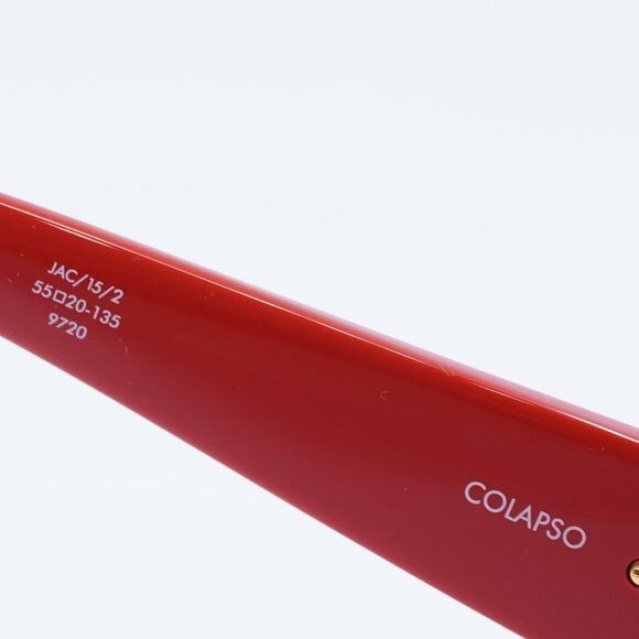 Jacquemus Jacquemus COLAPSO JAC/15 C2 Sunglasses Red Geometric Frame Size ONE SIZE - 6 Thumbnail